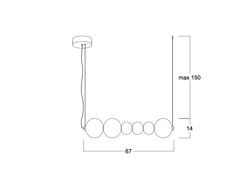 Atolye Store-Bonbon Lineer Serisi Small-Avize-2-Milagron.com