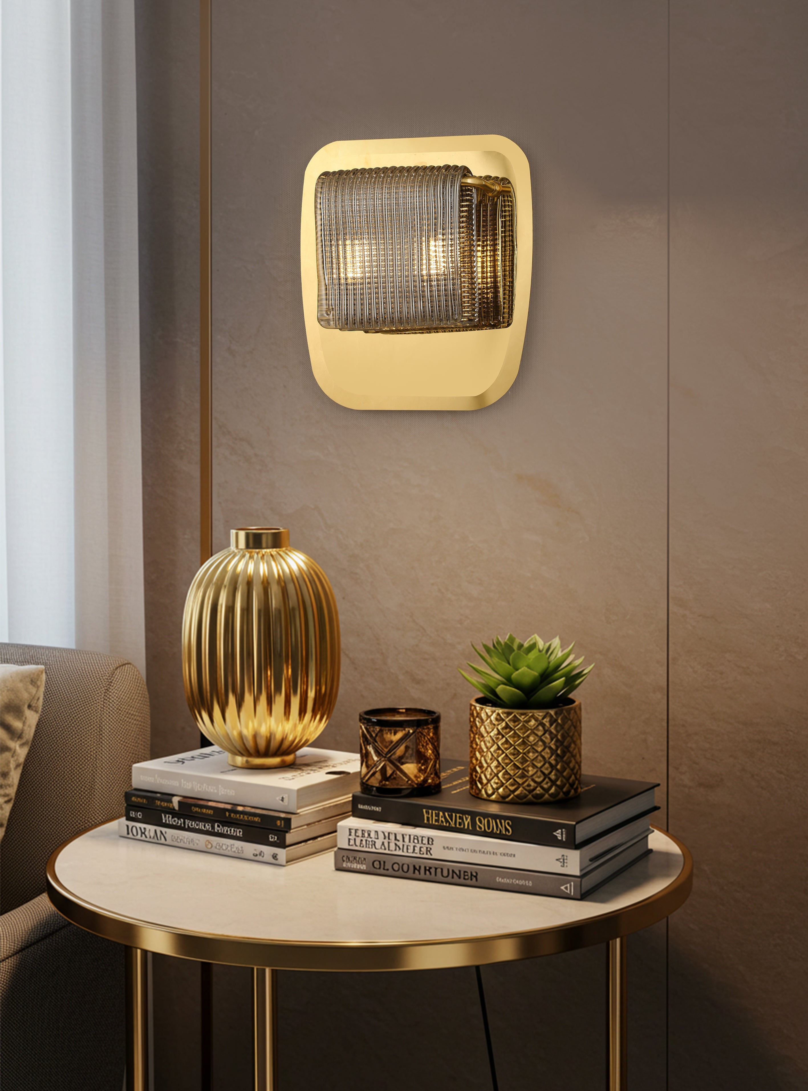 Atolye Store-Daisy Kesik Füme Cam Aplik-Aplik-4-Milagron.com