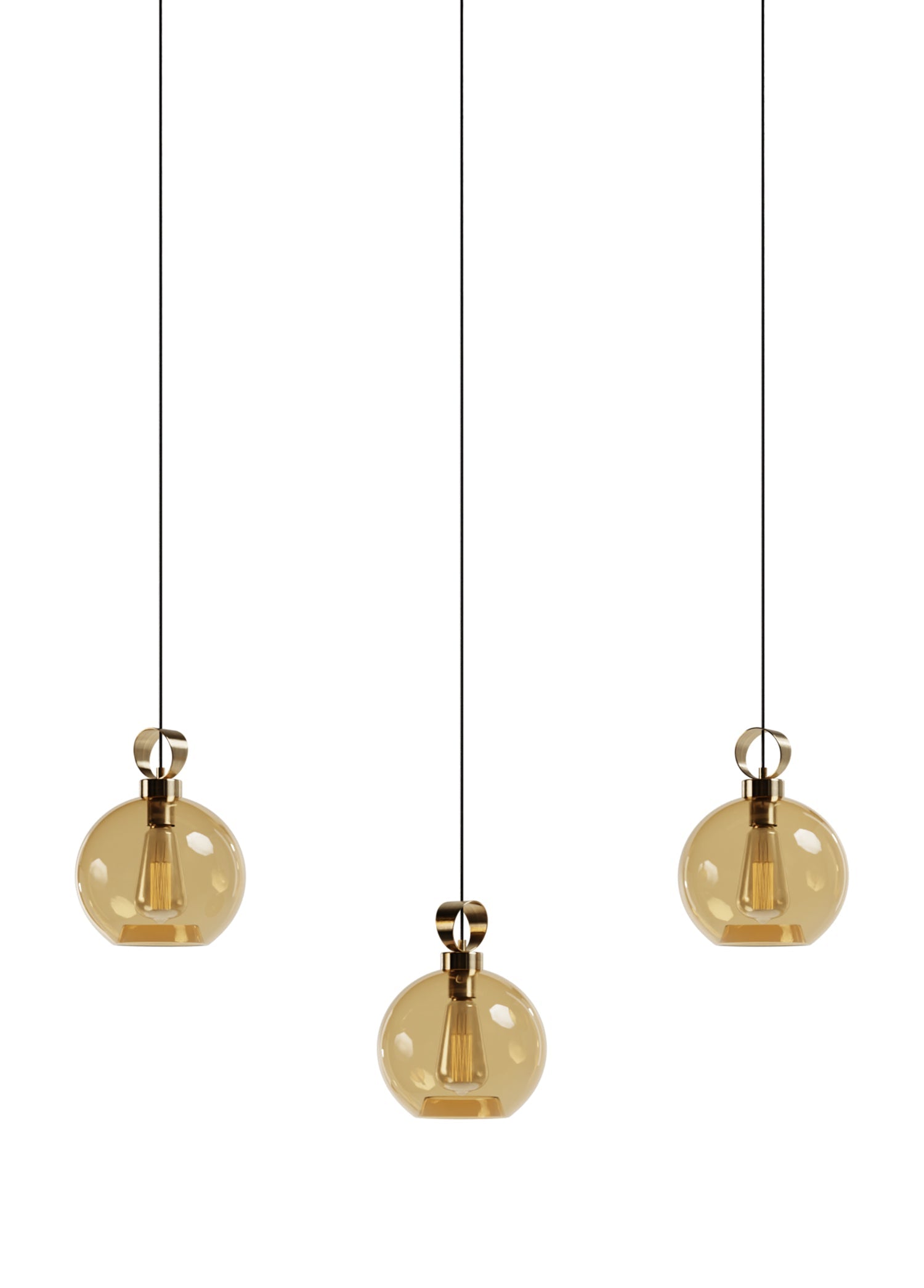 Atolye Store-Disko üçlü Set Elma Large Cam-Avize-5-Milagron.com