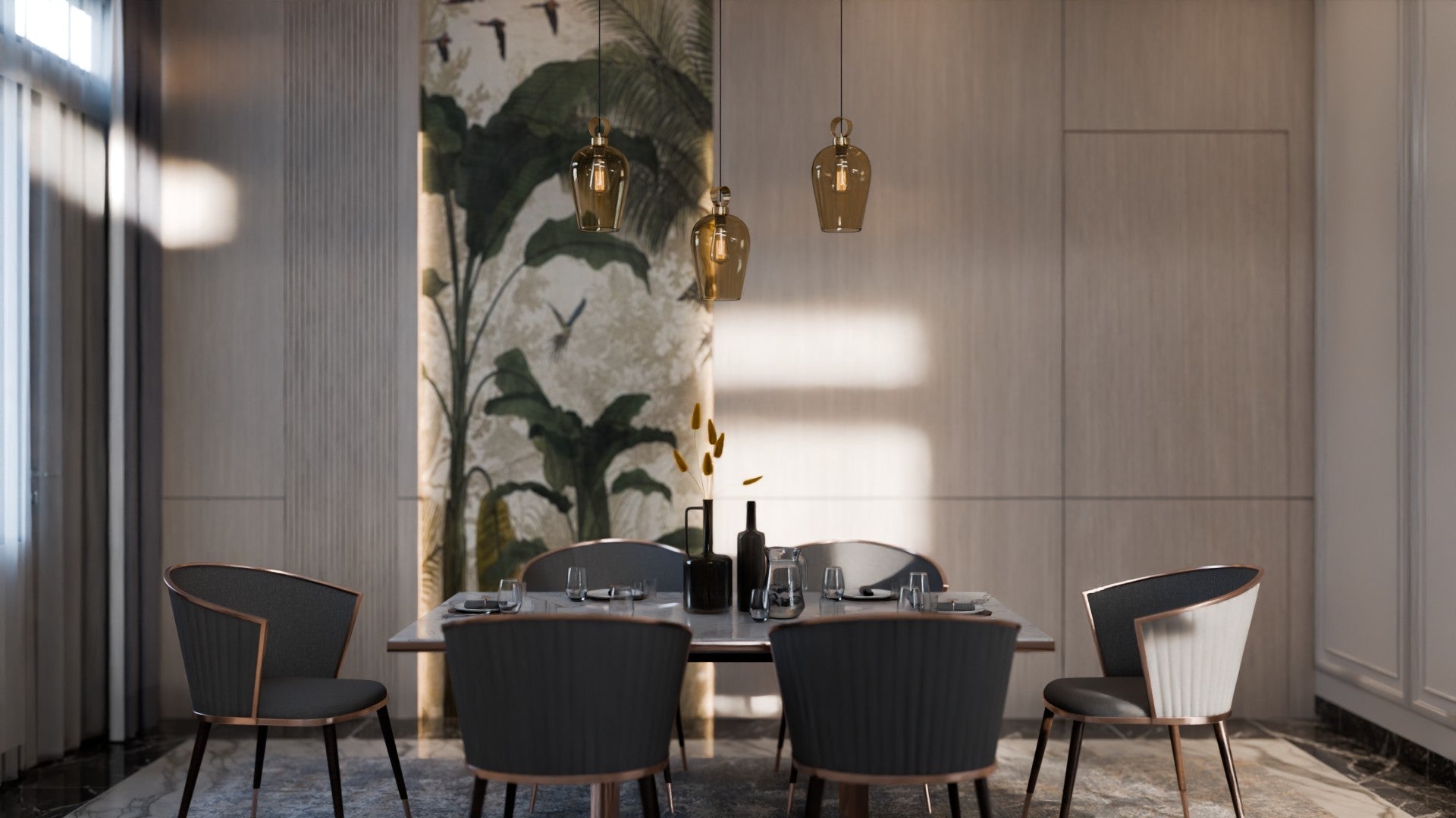 Atolye Store-Disko üçlü Set Vazo Large Cam-Avize-4-Milagron.com