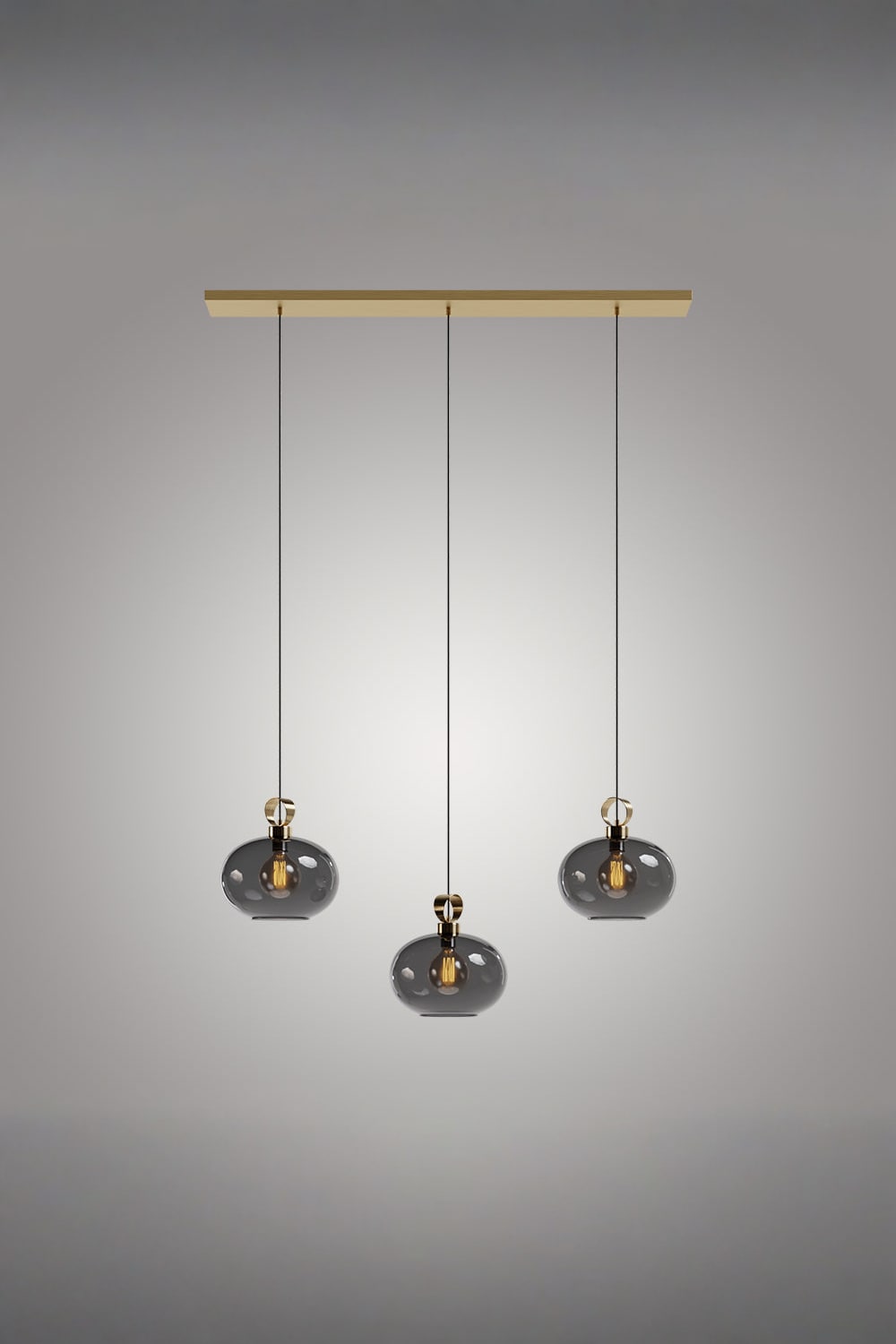 Atolye Store-Disko üçlü Set Yassı Large Cam-Avize-1-Milagron.com