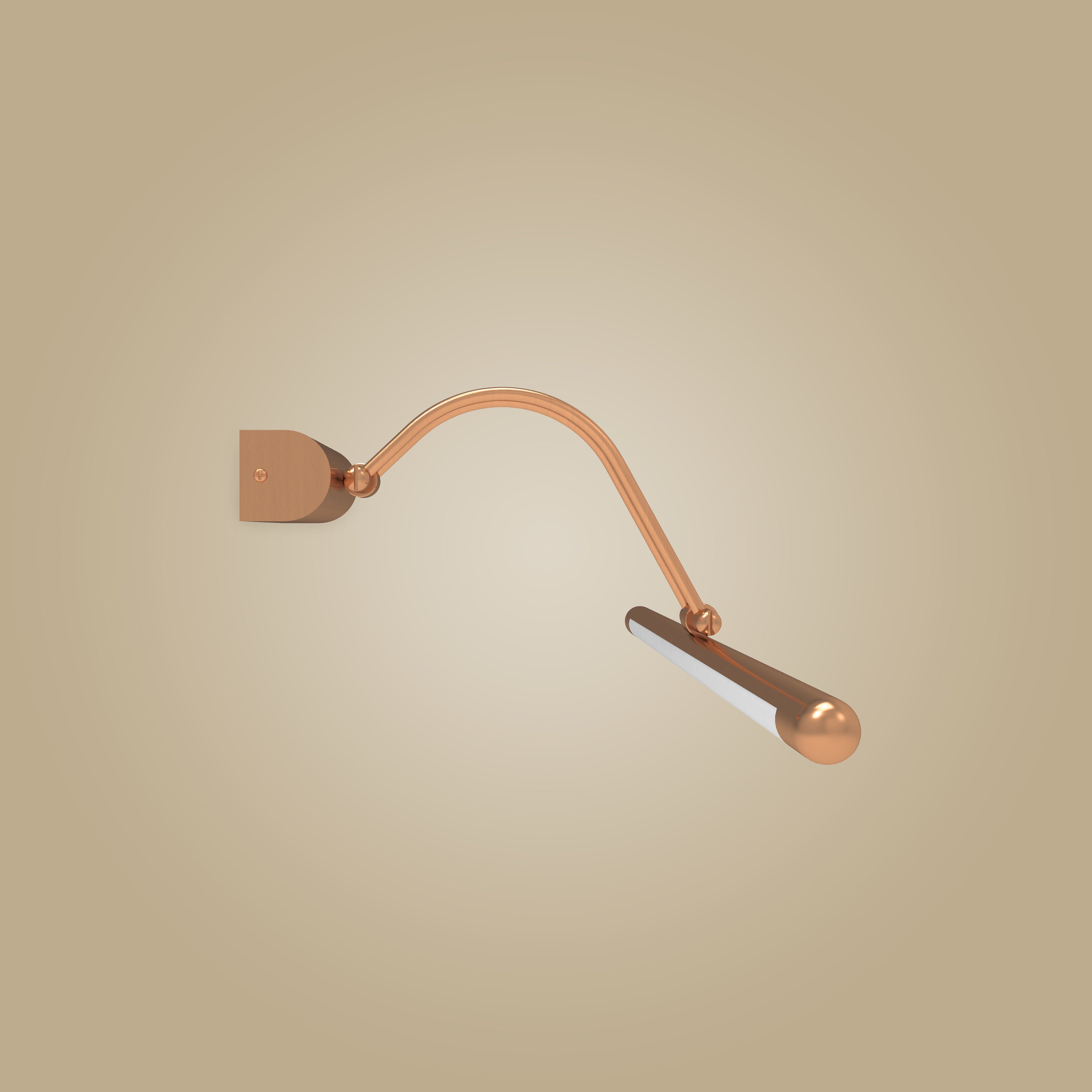 Atolye Store-Flüt Tablo Apliği Mat Bakır-Aplik-3-Milagron.com