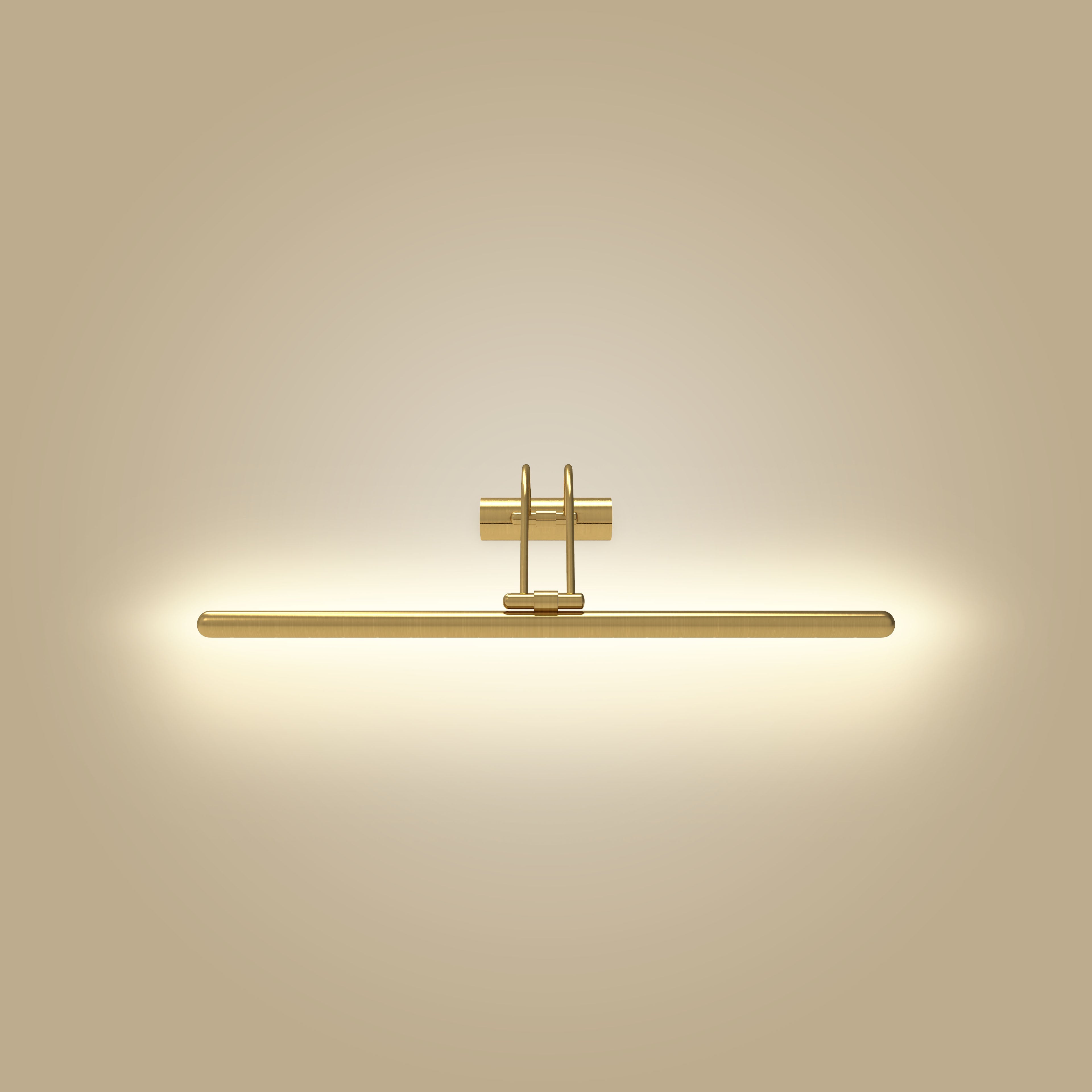 Atolye Store-Flüt Tablo Apliği Mat Pirinç-Aplik-2-Milagron.com