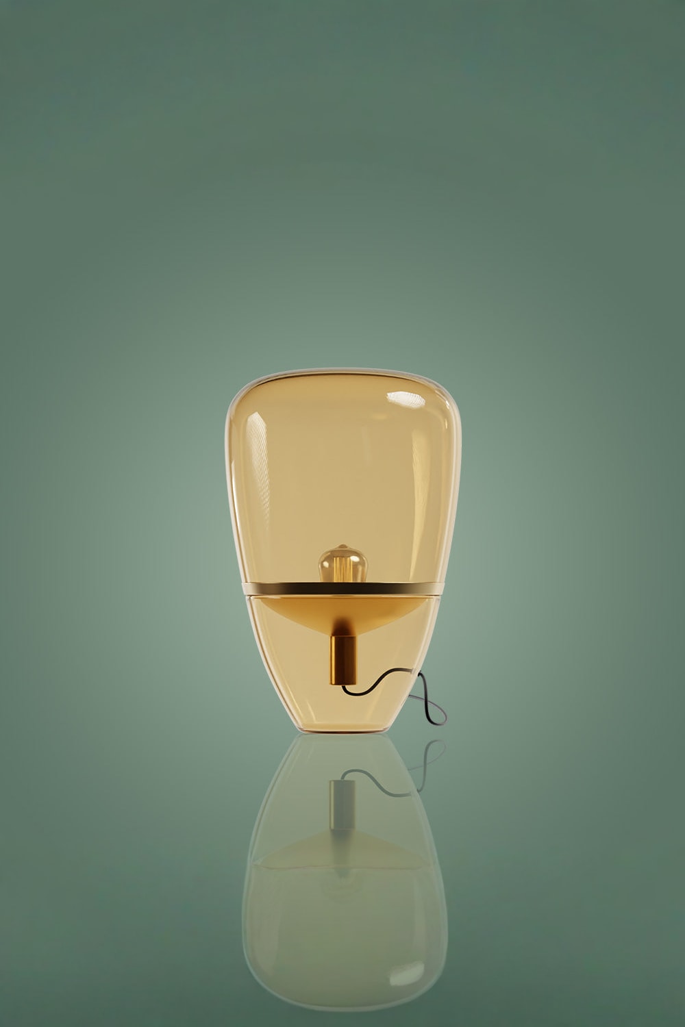 Atolye Store-Fungi Amber Masa Lambası-Masa Lambası-1-Milagron.com