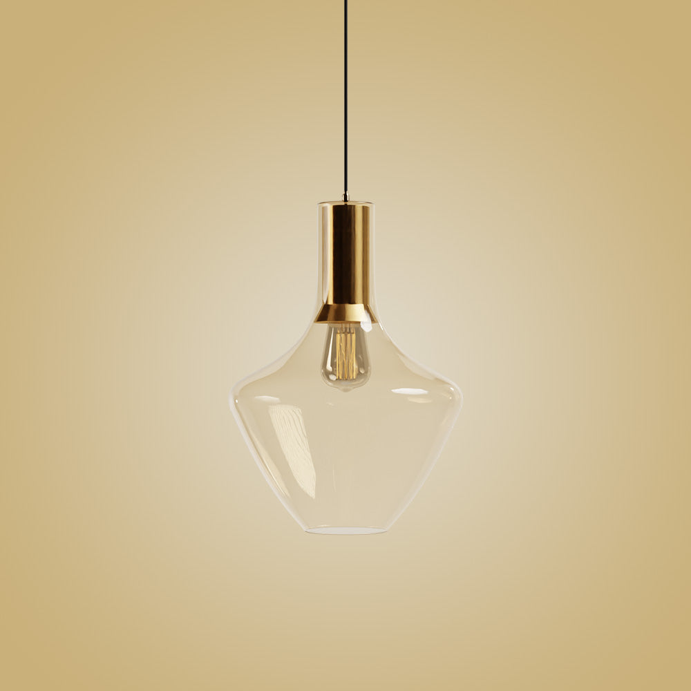 Atolye Store-Fungi Beykoz Cam Sarkıt Amber / Bakır-Avize-6-Milagron.com