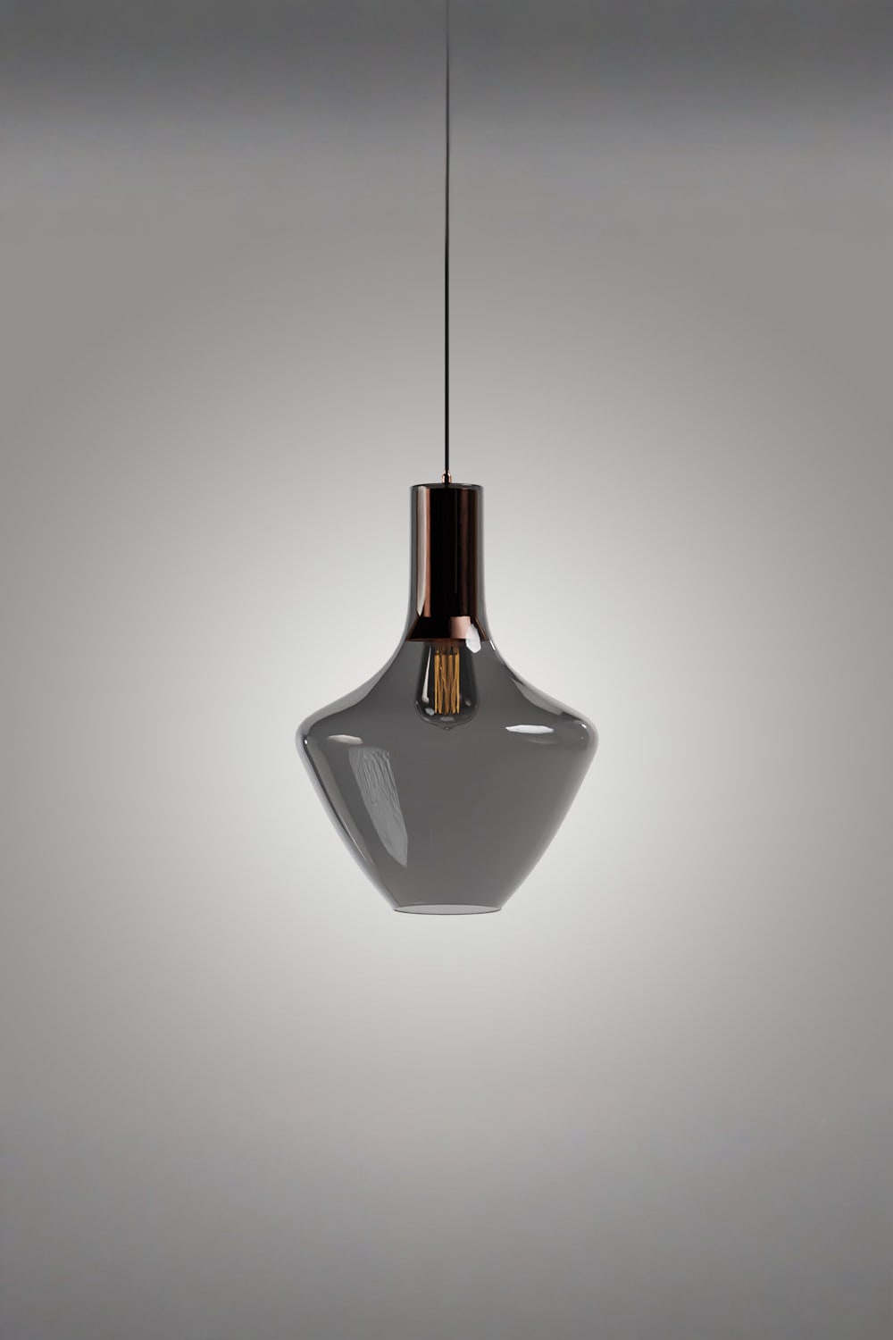 Atolye Store-Fungi Beykoz Cam Sarkıt Füme / Bakır-Avize-1-Milagron.com