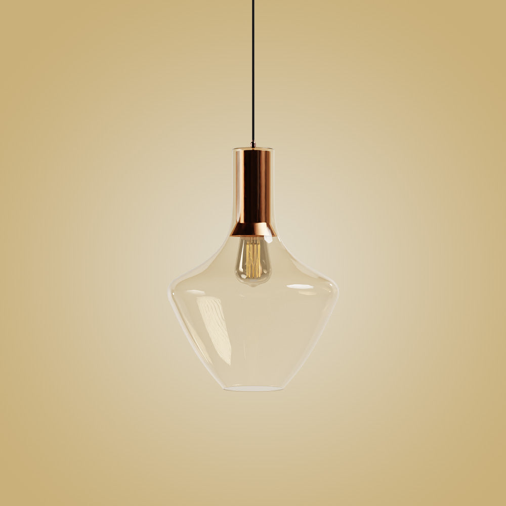 Atolye Store-Fungi Beykoz Cam Sarkıt Füme / Pirinç-Avize-4-Milagron.com