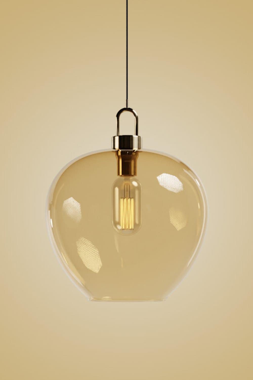 Atolye Store-Fungi Elma Amber Sarkıt-Avize-1-Milagron.com