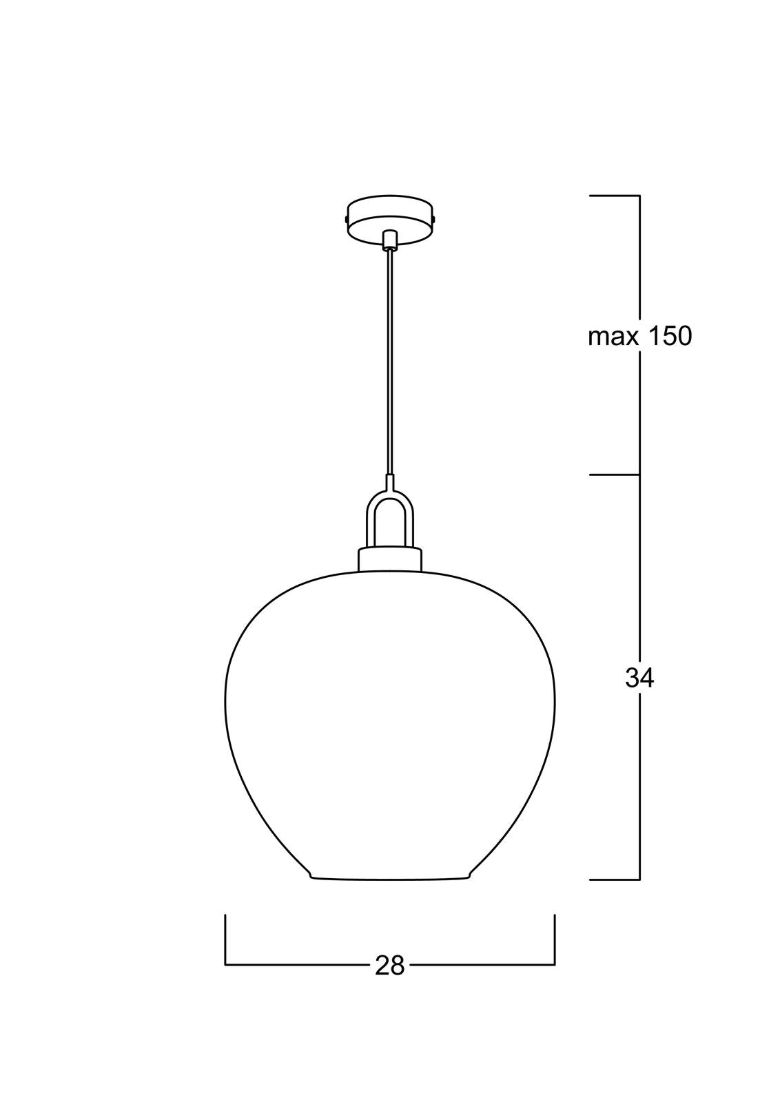 Atolye Store-Fungi Elma Amber Sarkıt-Avize-5-Milagron.com