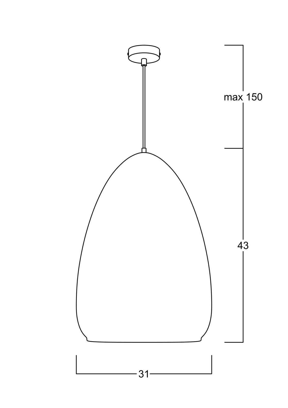 Atolye Store-Fungi Yumurta Amber Sarkıt-Avize-6-Milagron.com