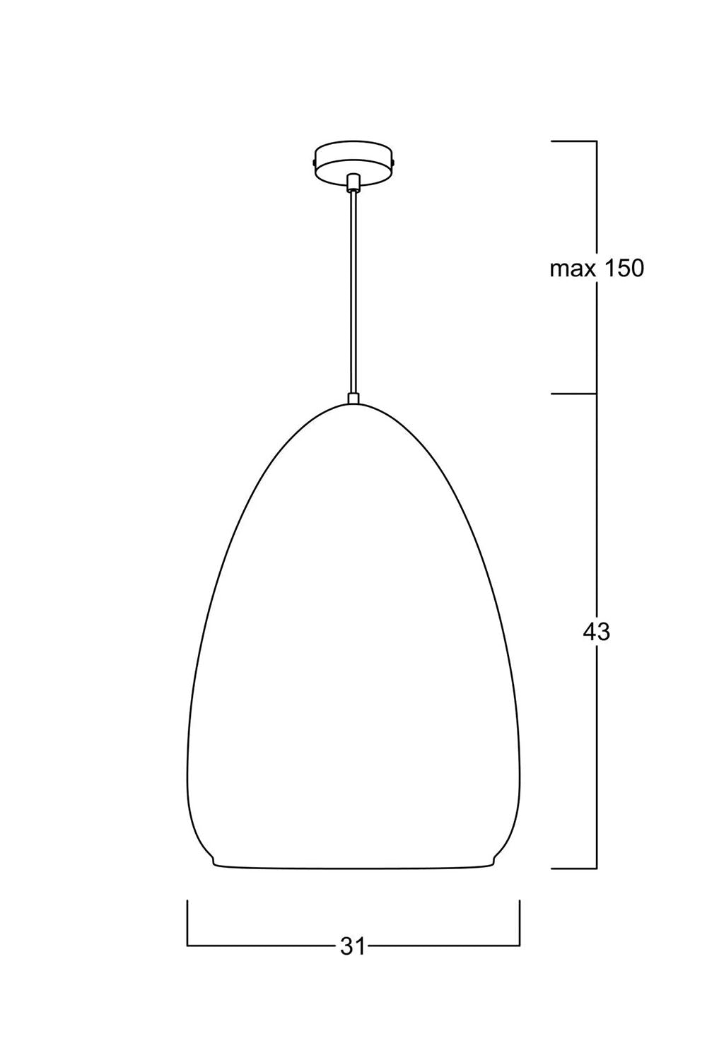 Atolye Store-Fungi Yumurta Amber Sarkıt-Avize-6-Milagron.com