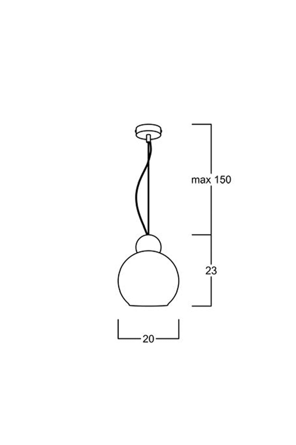 Atolye Store-Globe Sarkıt Mat Pirinç Füme 20-Avize-3-Milagron.com