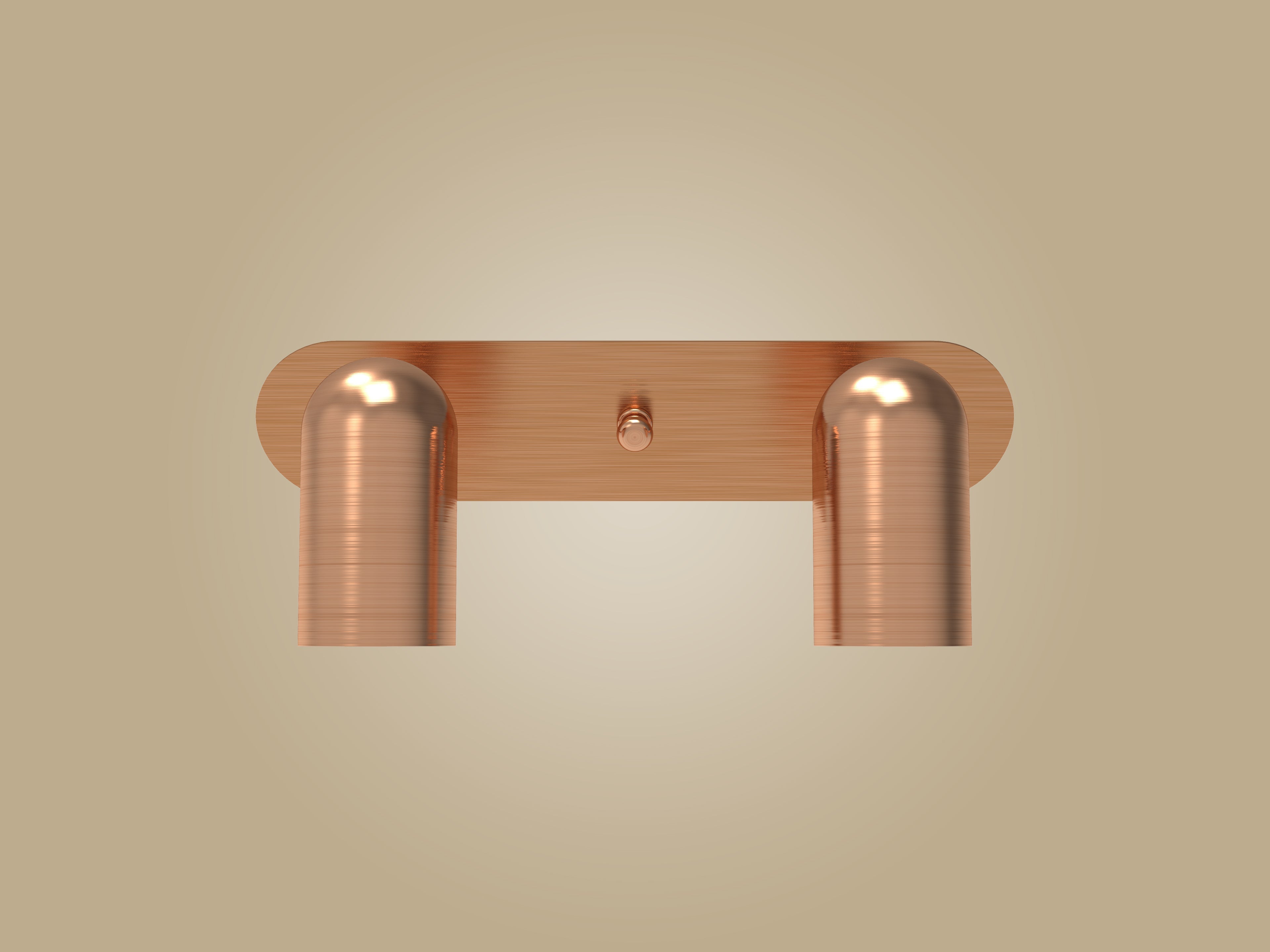 Atolye Store-İkili Lazer Spot Serisi / Mat Bakır-Aplik-2-Milagron.com