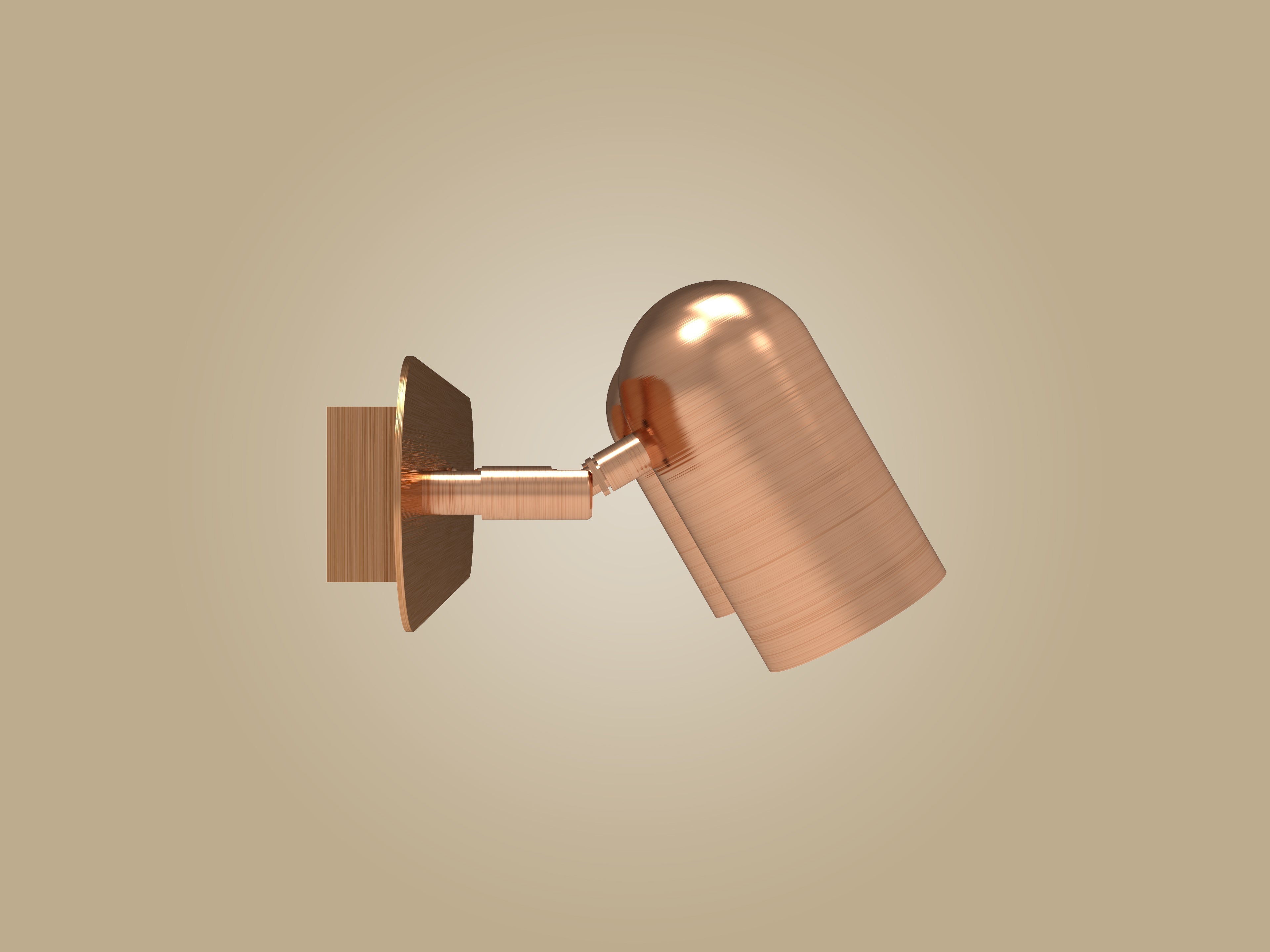 Atolye Store-İkili Lazer Spot Serisi / Mat Bakır-Aplik-3-Milagron.com