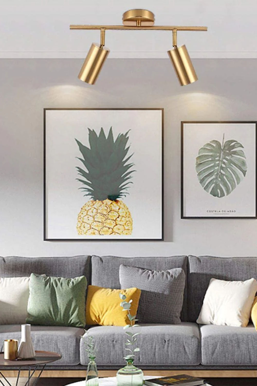 Atolye Store-Kovan Spot 3'lü Mat Pirinç-Avize-7-Milagron.com