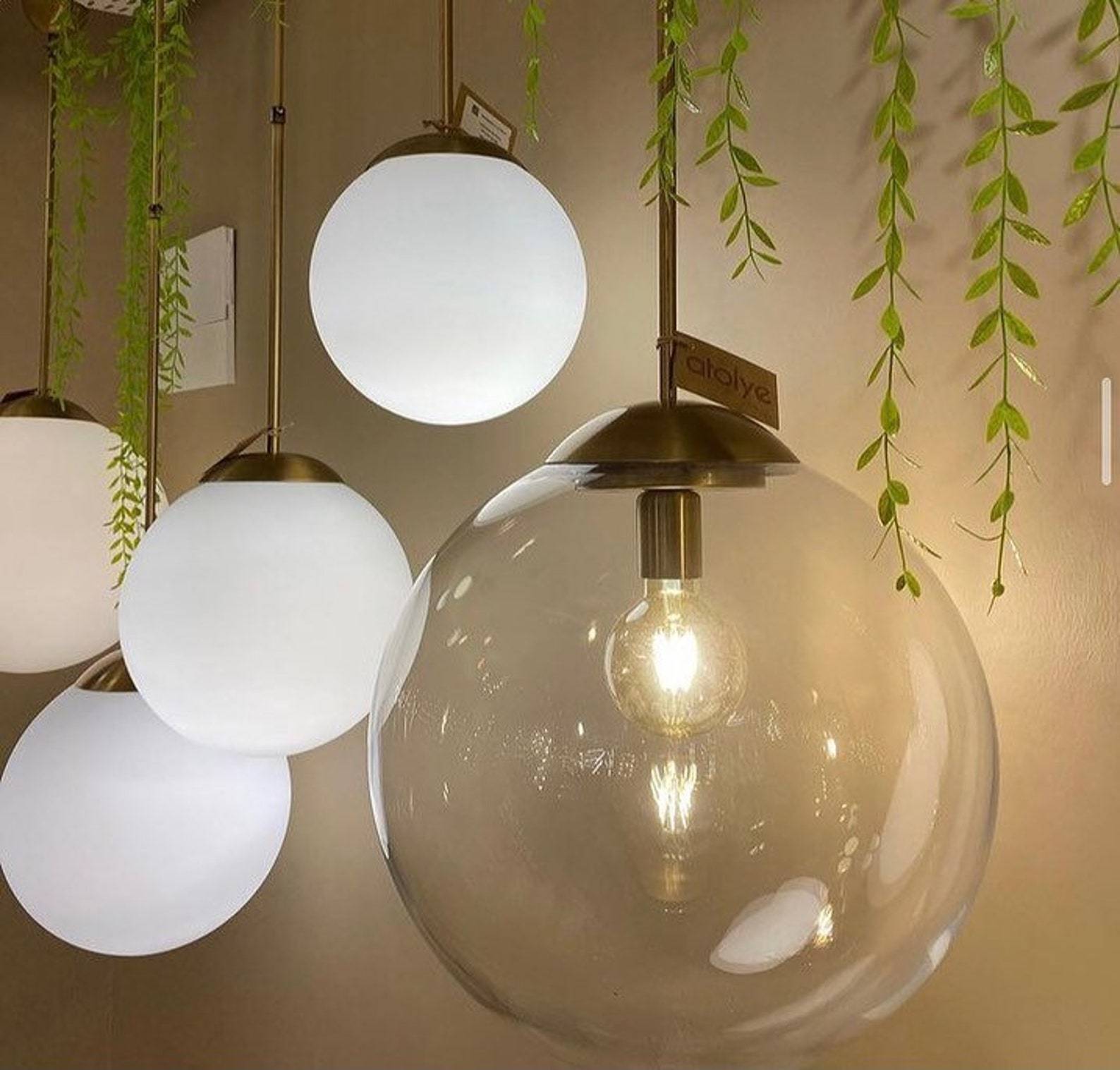 Atolye Store-Küre Sarkıt Opal-Avize-4-Milagron.com