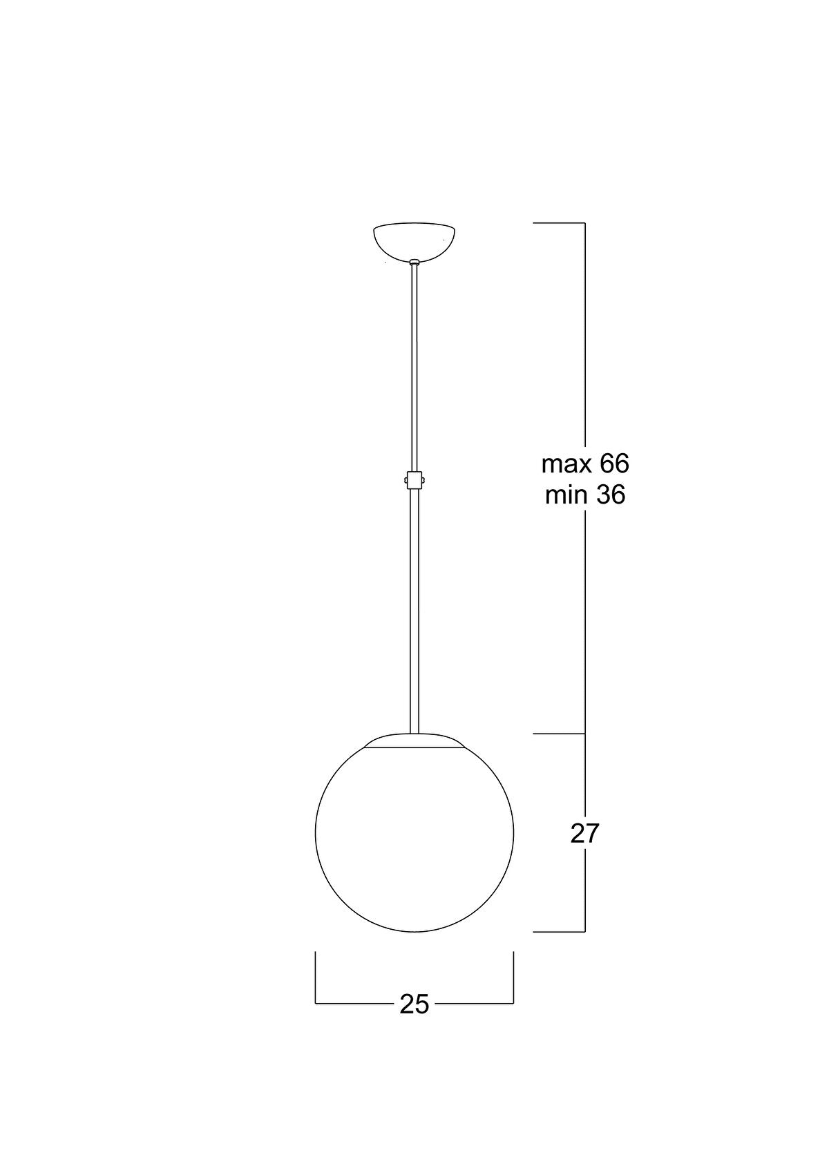 Atolye Store-Küre Sarkıt şeffaf-Avize-6-Milagron.com