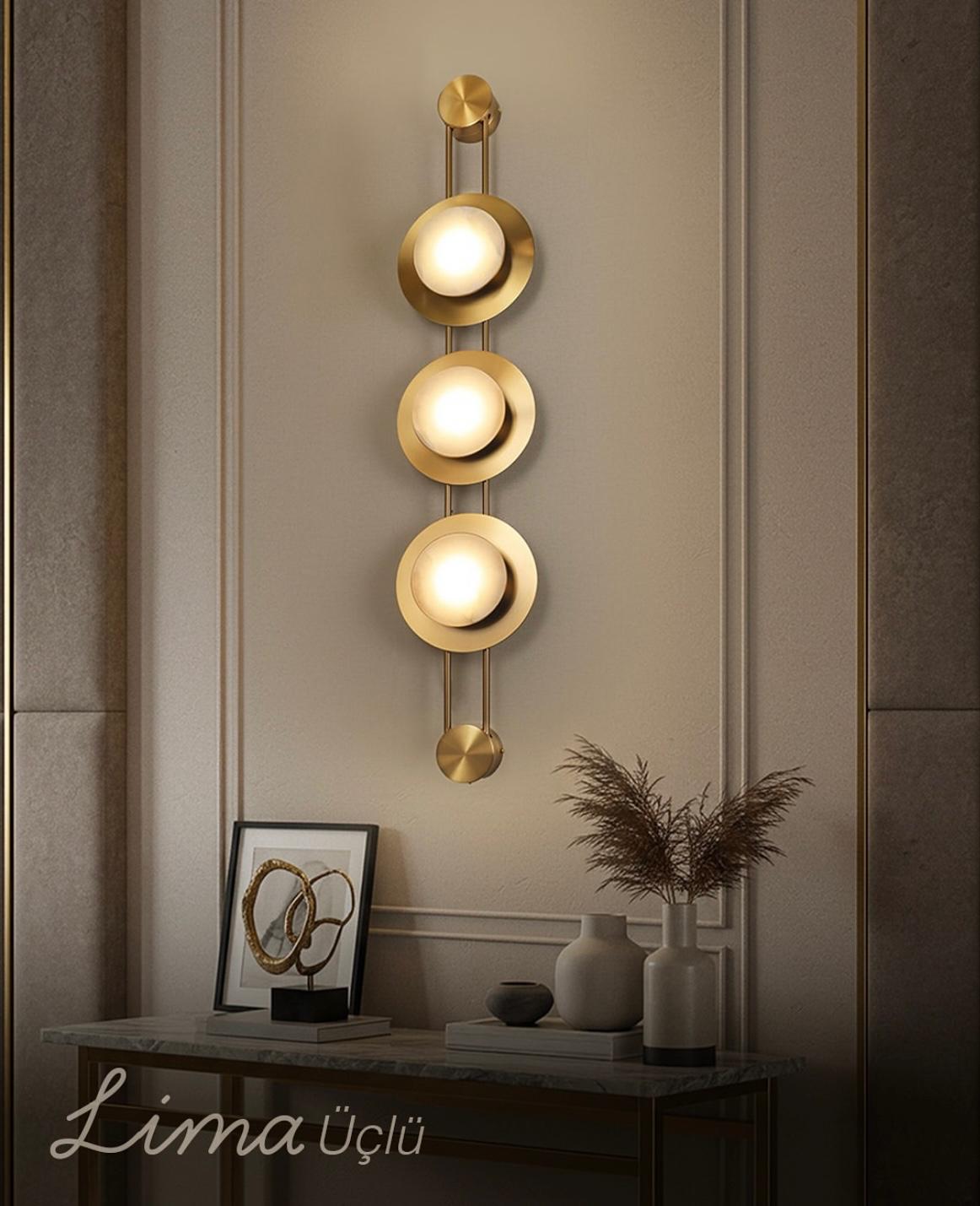 Lima İKili Mermer Aplik