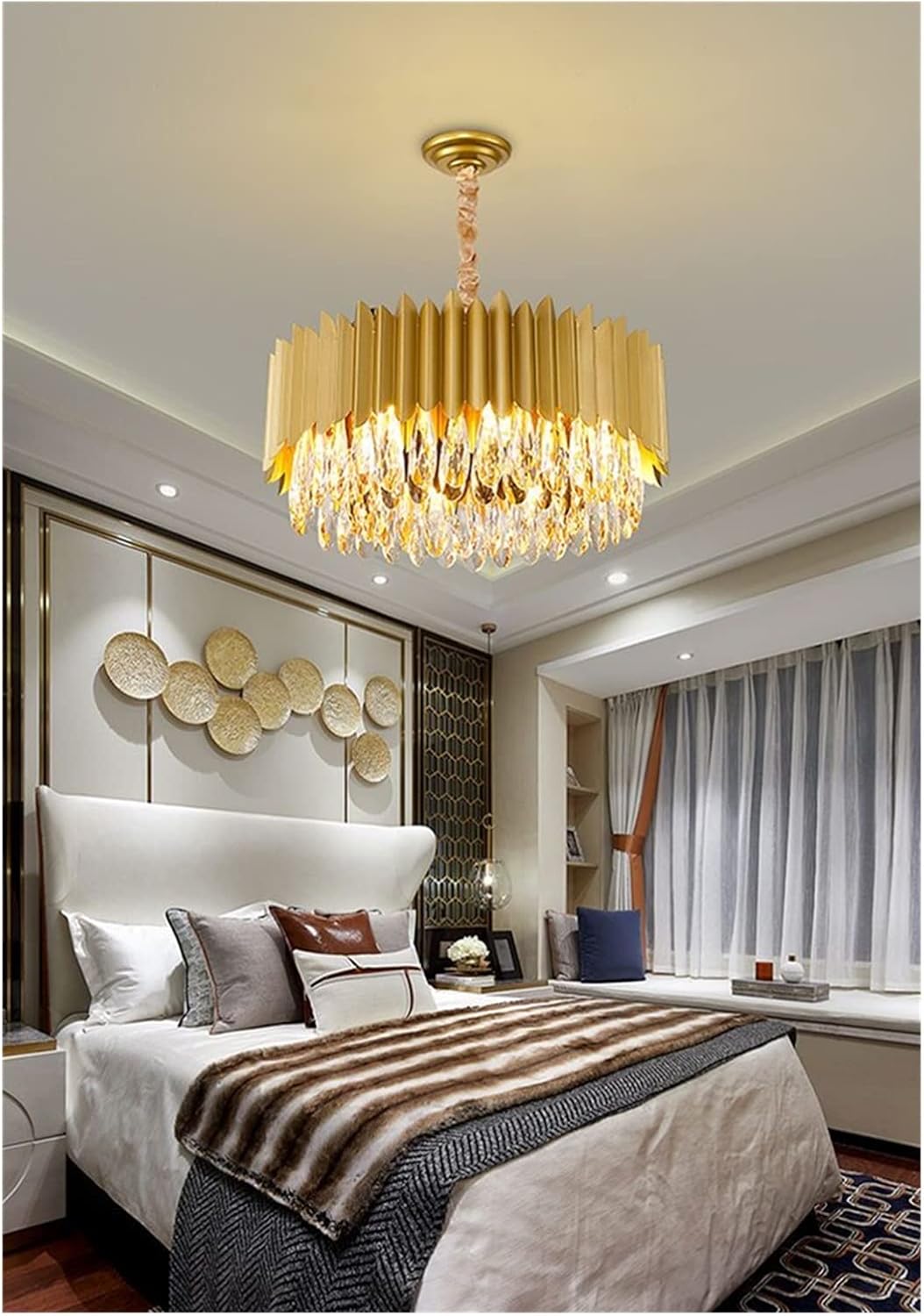 Atolye Store-Mızraklı Pirinç Eskitme Avize-Avize-2-Milagron.com