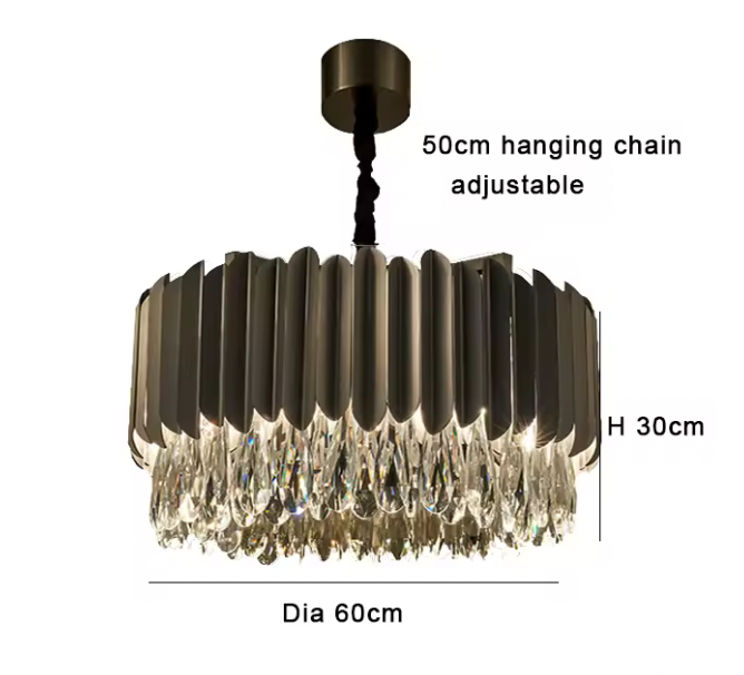 Atolye Store-Mızraklı Platin Siyah Avize-Avize-3-Milagron.com