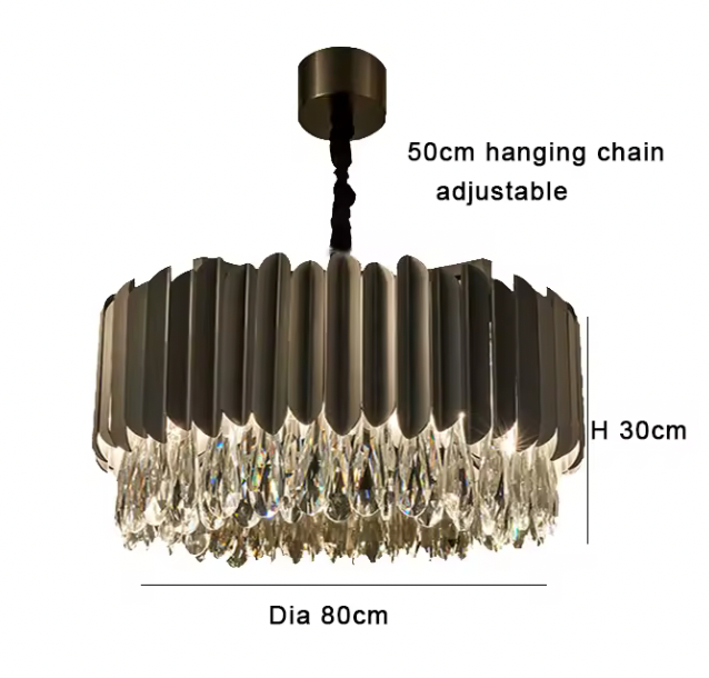 Atolye Store-Mızraklı Platin Siyah Avize-Avize-4-Milagron.com