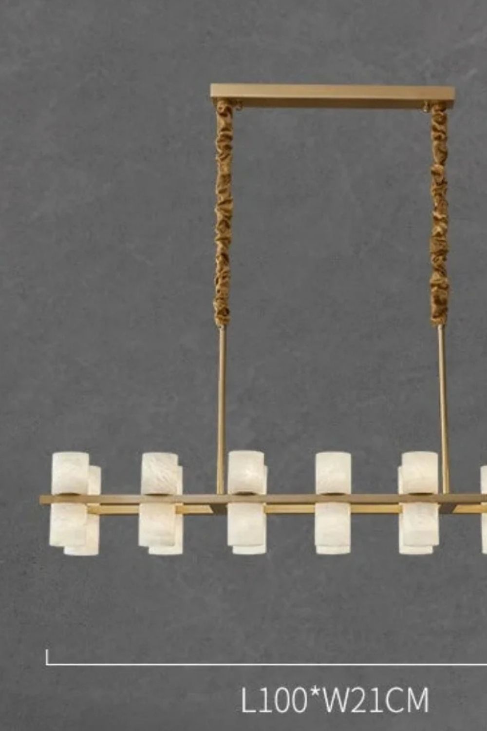 Monaco Alabaster Yuvarlak Avize - 7