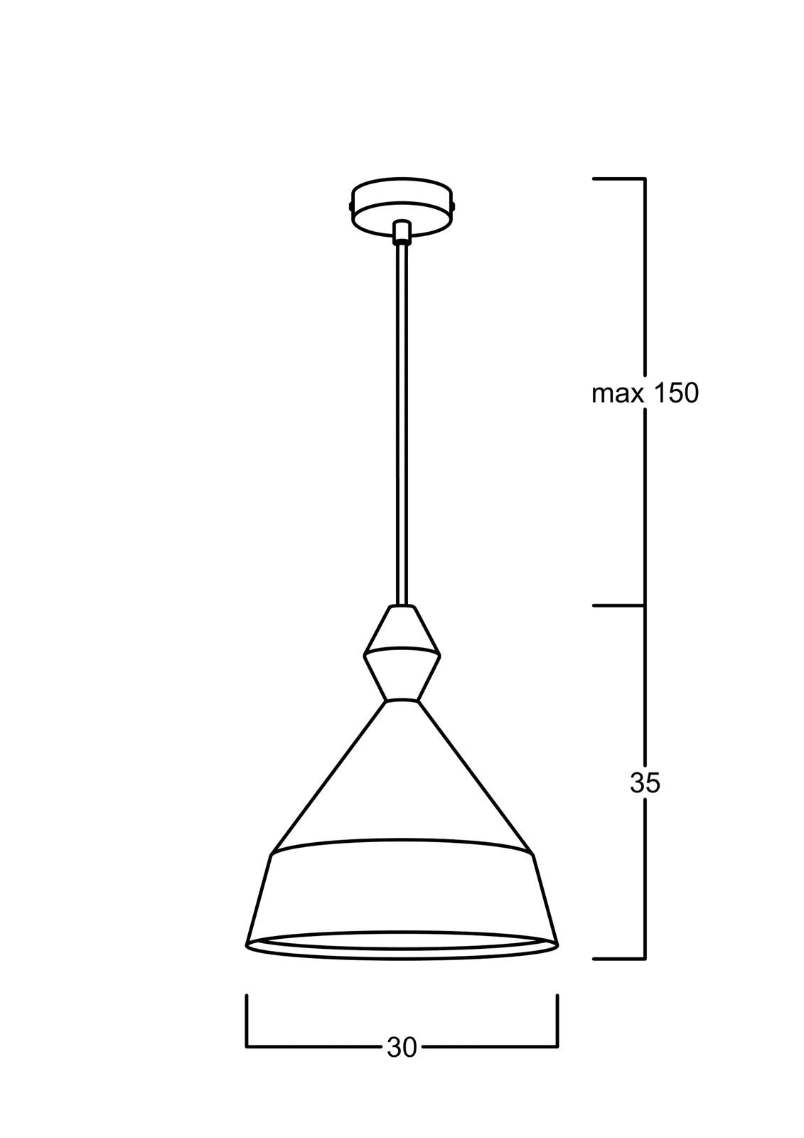 Atolye Store-Oba Konik Bordo-Avize-5-Milagron.com