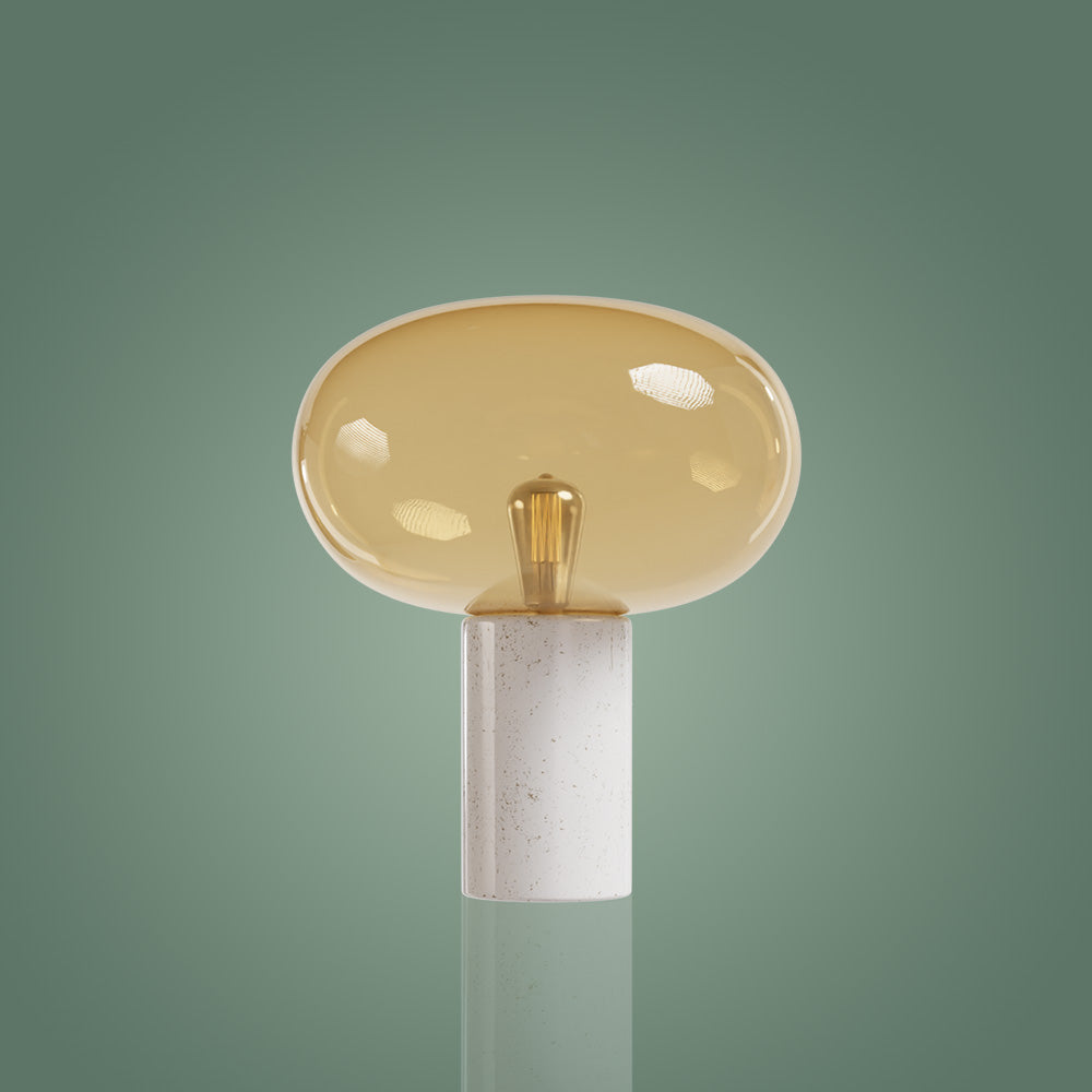 Atolye Store-Otto Beyaz Mermer Masa Lambası-Masa Lambası-3-Milagron.com