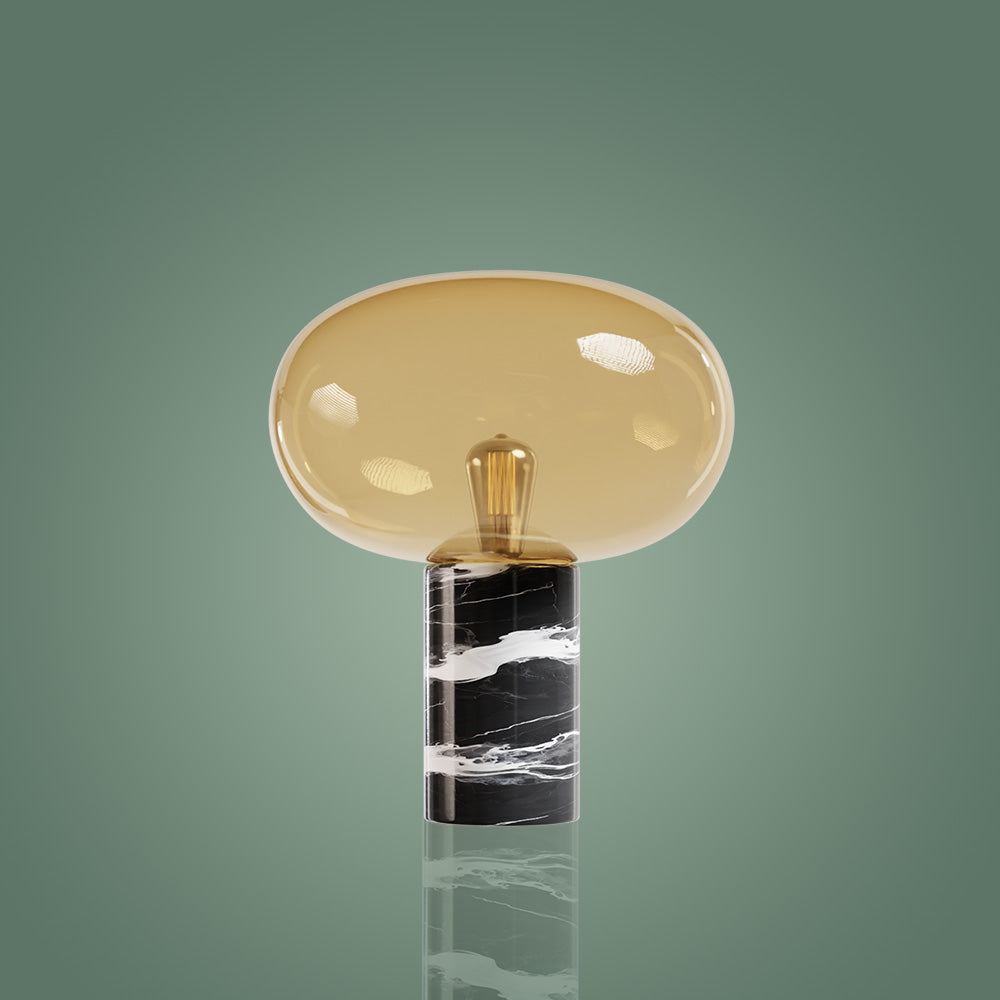 Atolye Store-Otto Siyah Mermer Masa Lambası-Masa Lambası-4-Milagron.com