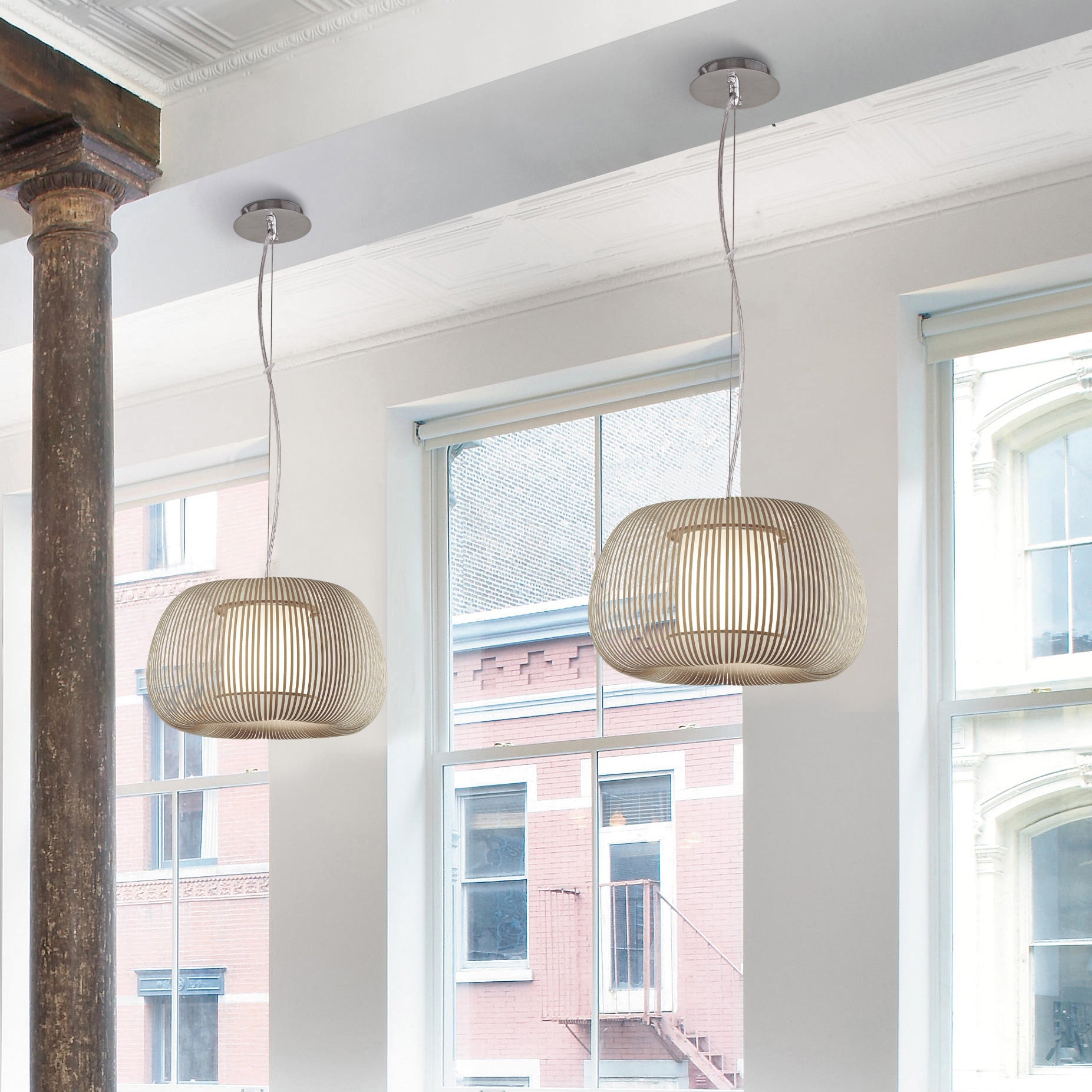 Atolye Store-Serra Sarkıt Krem Small-Avize-2-Milagron.com