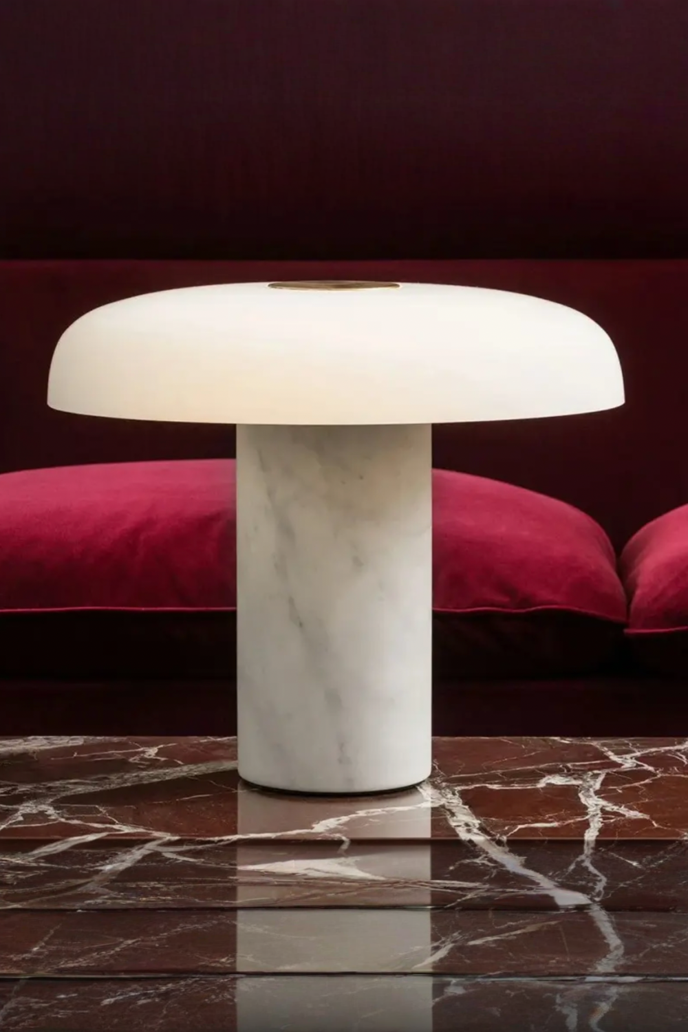 Atolye Store-Sky Mermer Masa Lambası Beyaz-Masa Lambası-1-Milagron.com