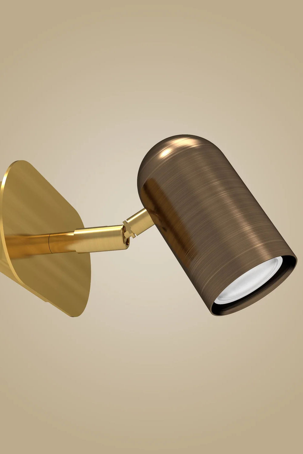 Atolye Store-Tekli Lazer Spot Serisi Koyu Eskitme / Mat Pirinç-Aplik-7-Milagron.com