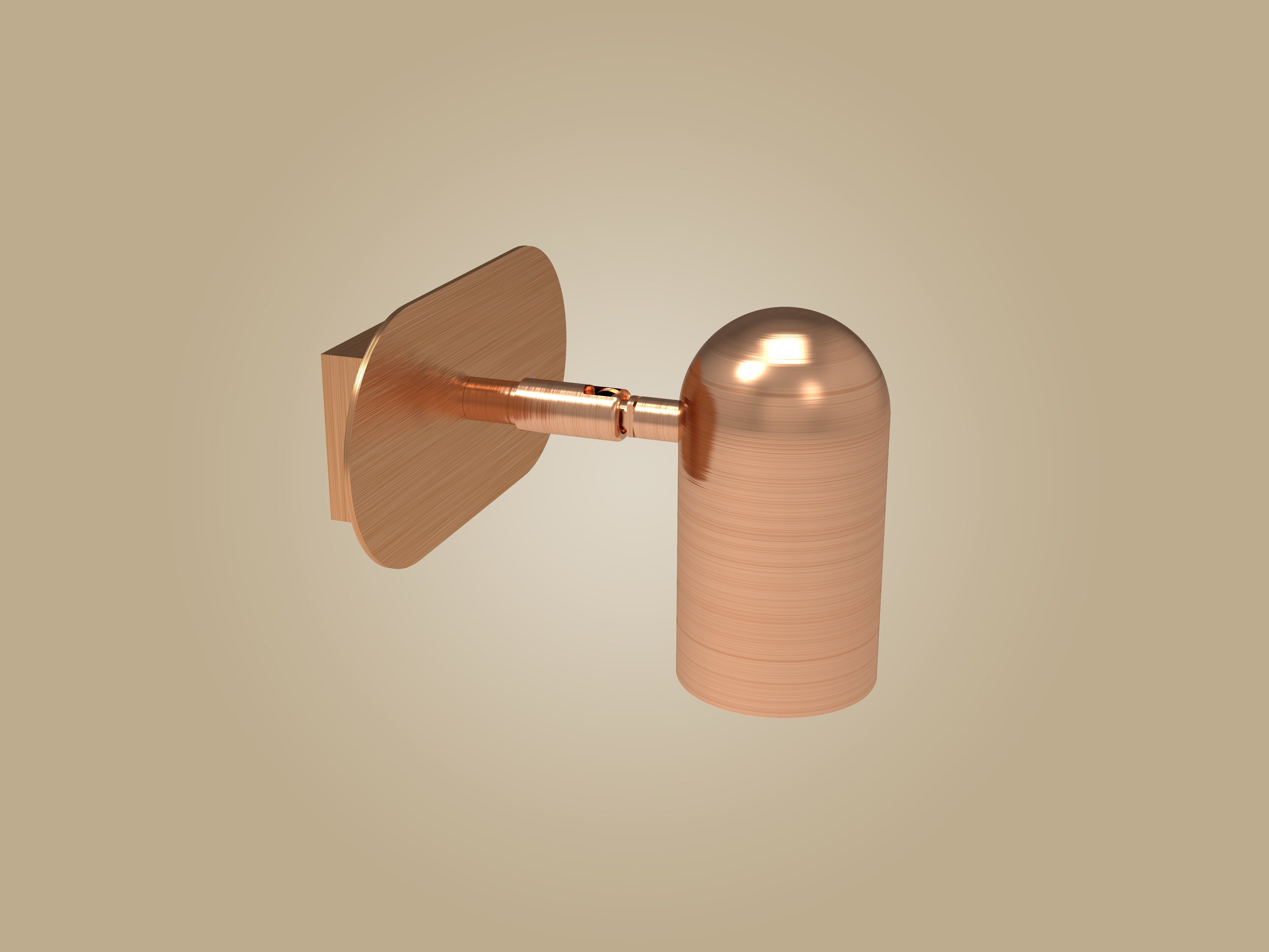 Atolye Store-Tekli Lazer Spot Serisi Mat Bakır-Aplik-5-Milagron.com