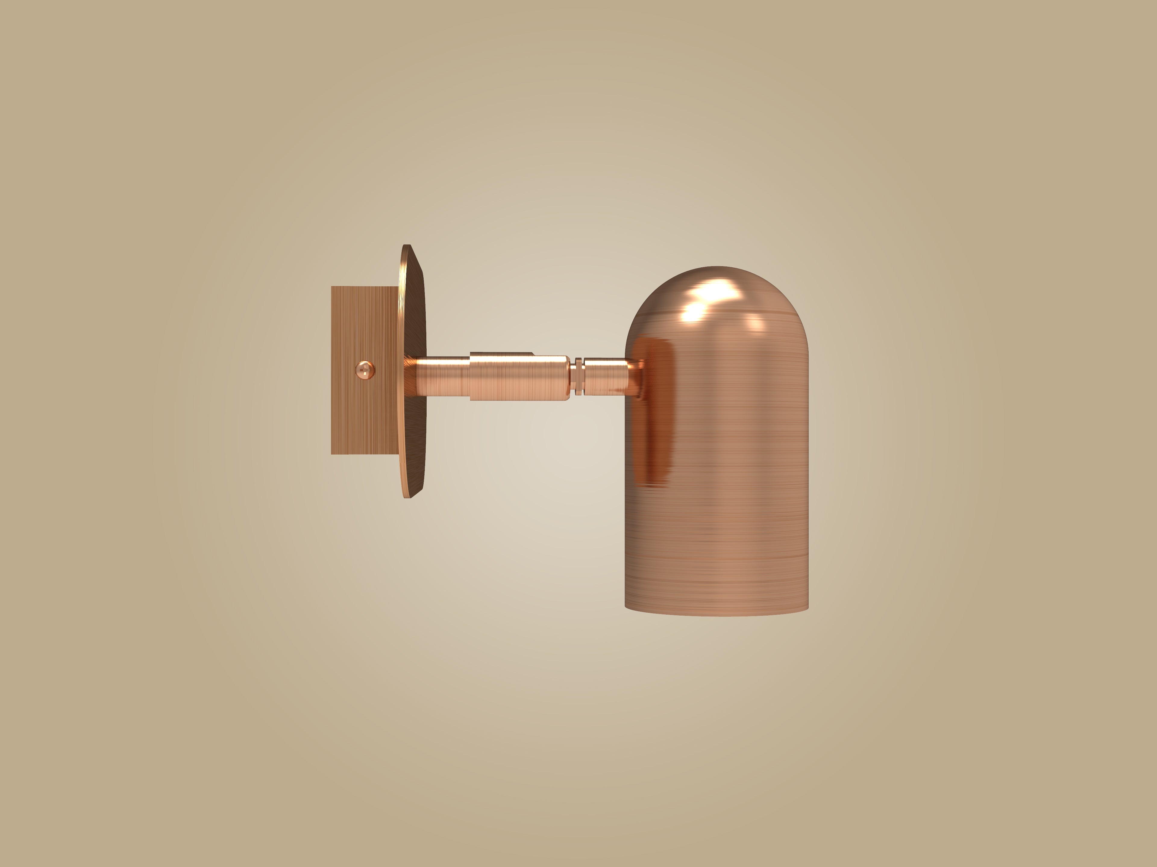 Atolye Store-Tekli Lazer Spot Serisi Mat Bakır-Aplik-8-Milagron.com