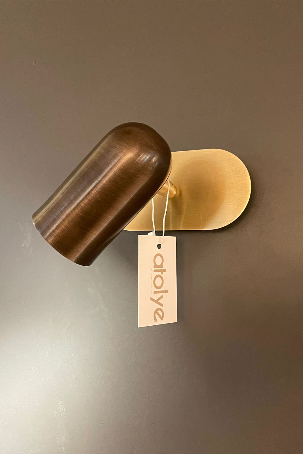 Atolye Store-Tekli Lazer Spot Serisi Mat Pirinç-Avize-3-Milagron.com