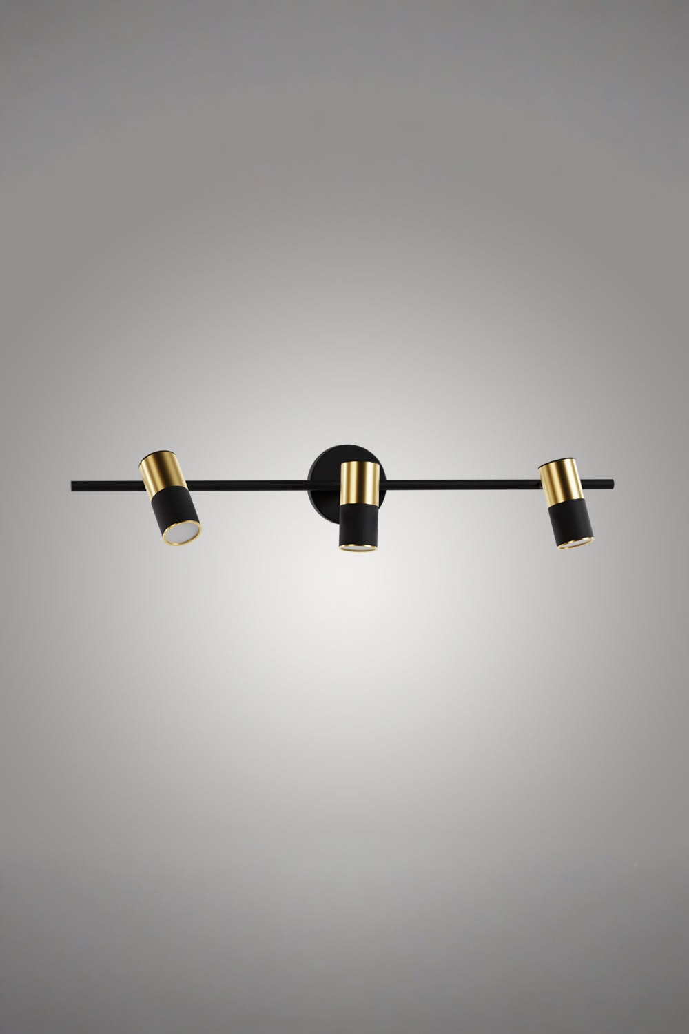 Atolye Store-Tire Spot Üçlü Mat Pirinç Siyah-Avize-1-Milagron.com