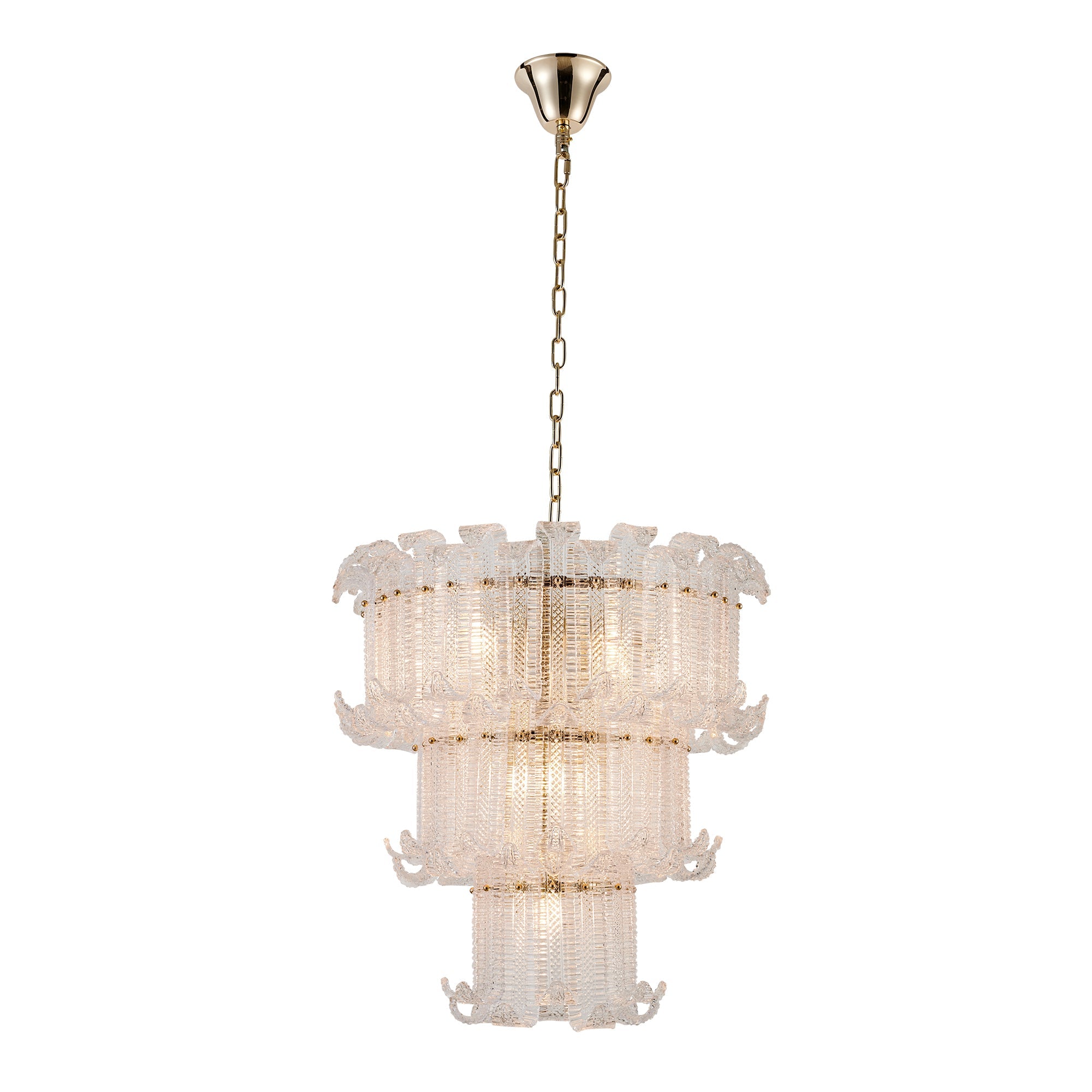 Venezia Kristal Camlı Lineer Avize