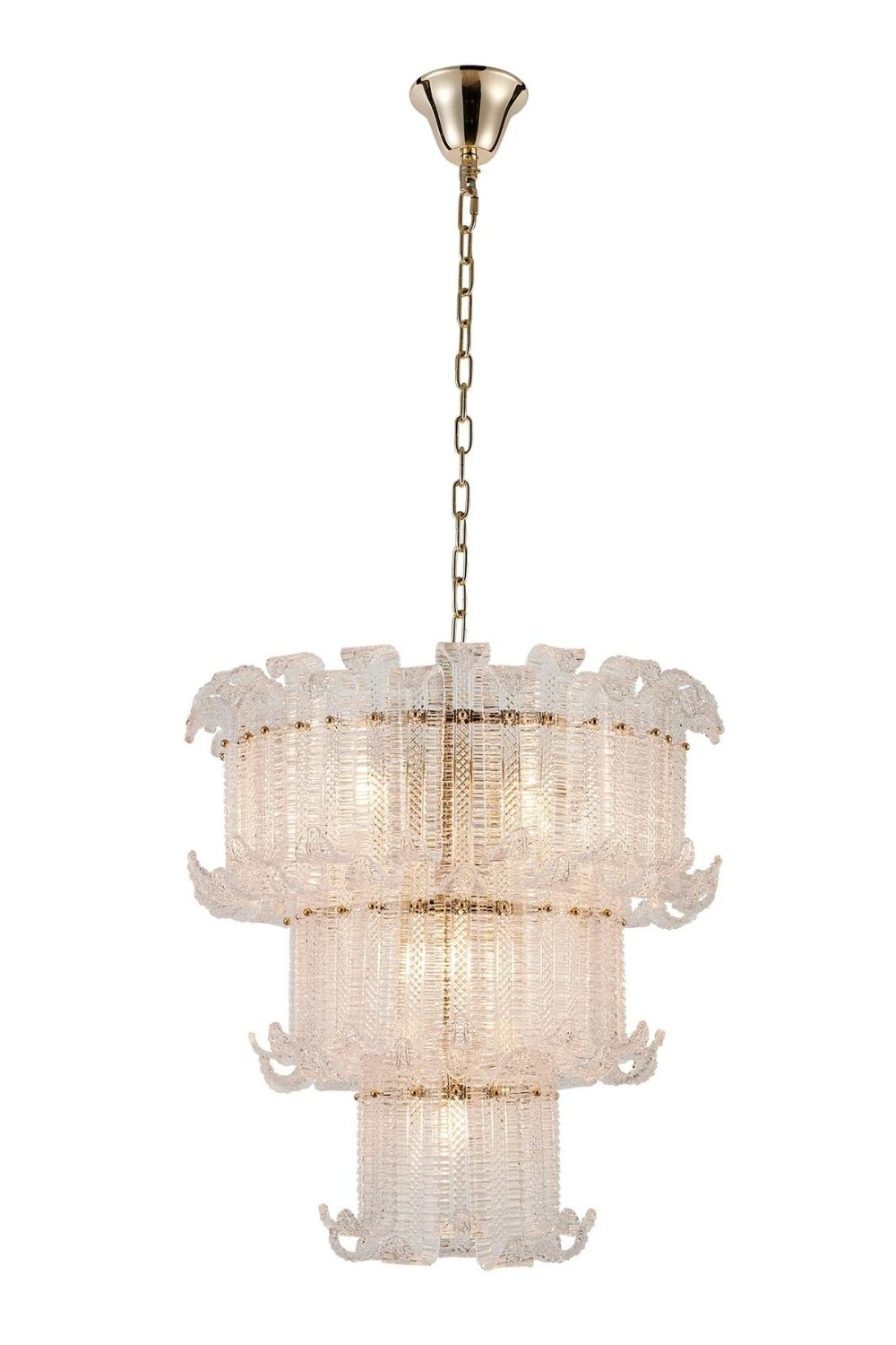 Venezia Kristal Camlı Yuvarlak Avize - 0