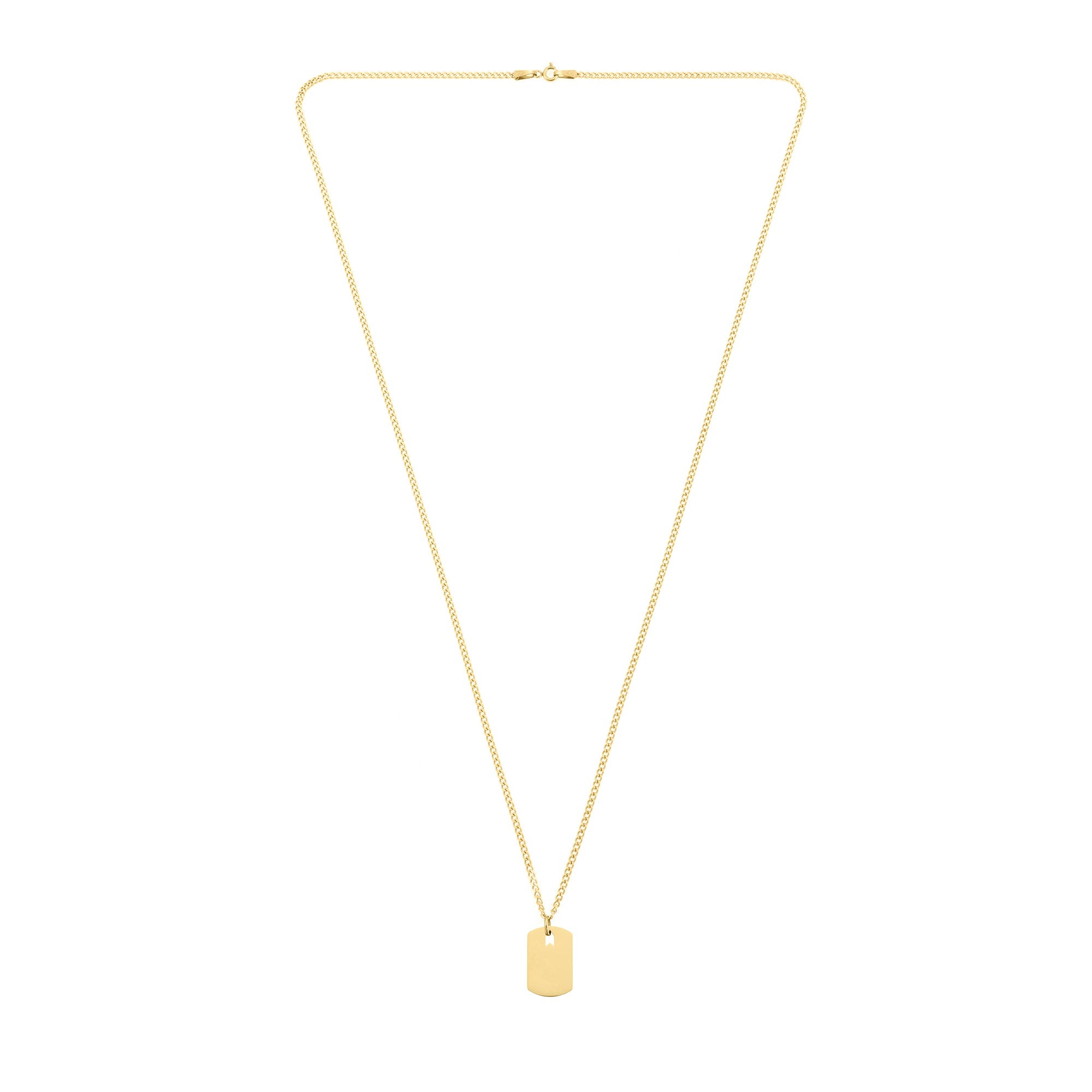 Big Plate Necklace In Gold