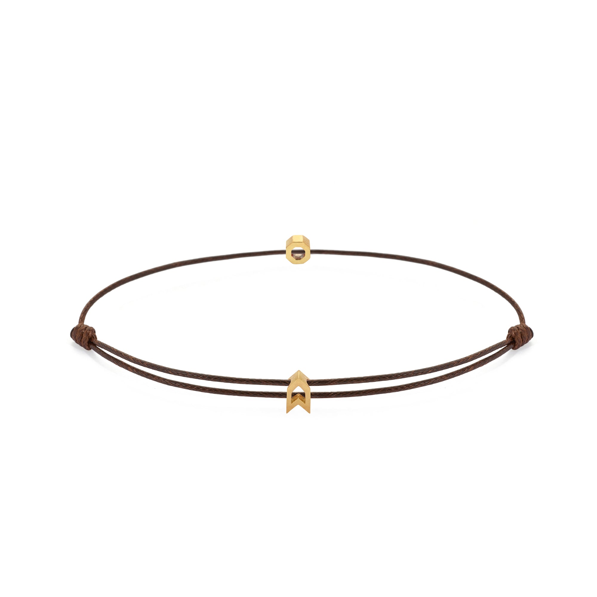 Brown Chance Bracelet In Gold