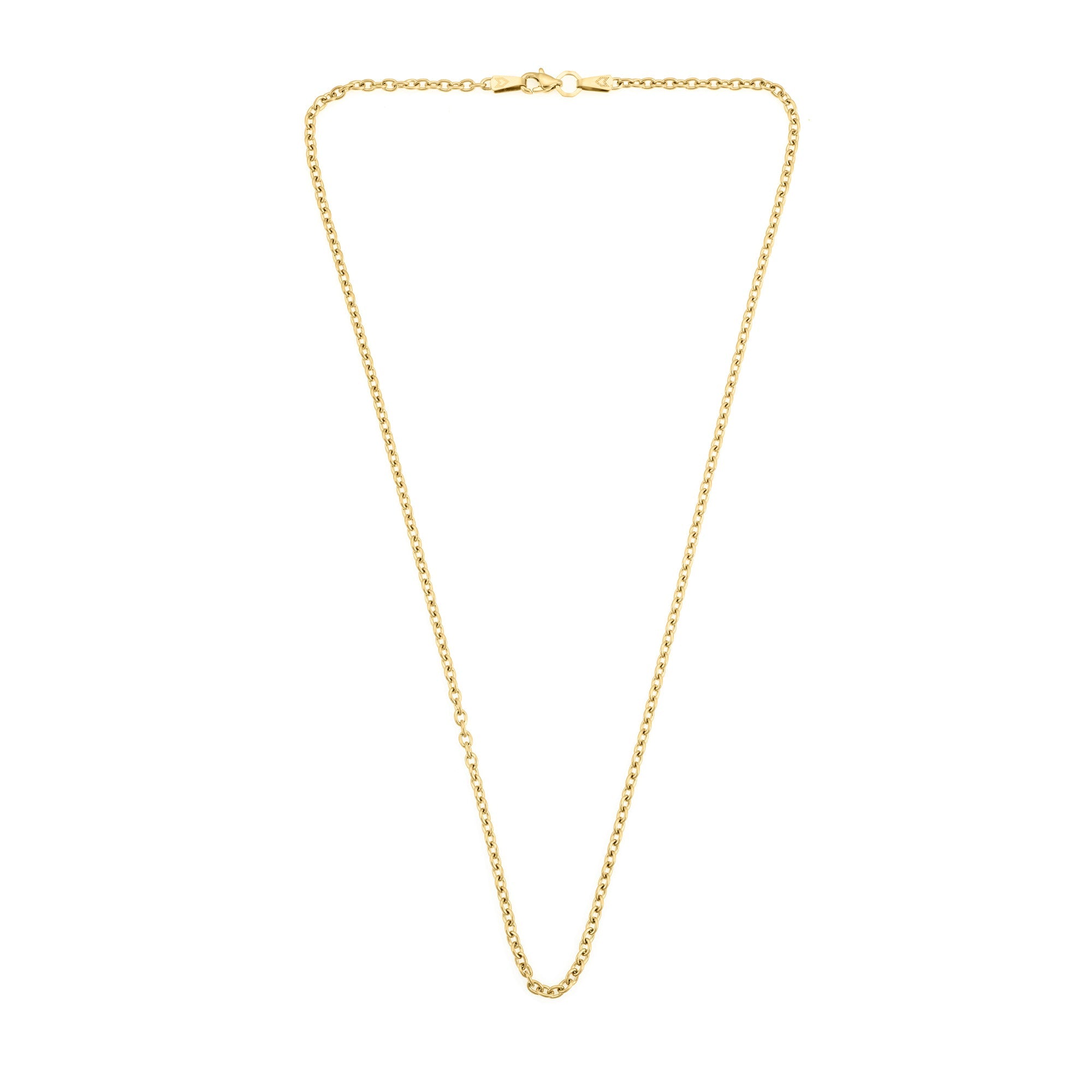 Cable Necklace In Gold