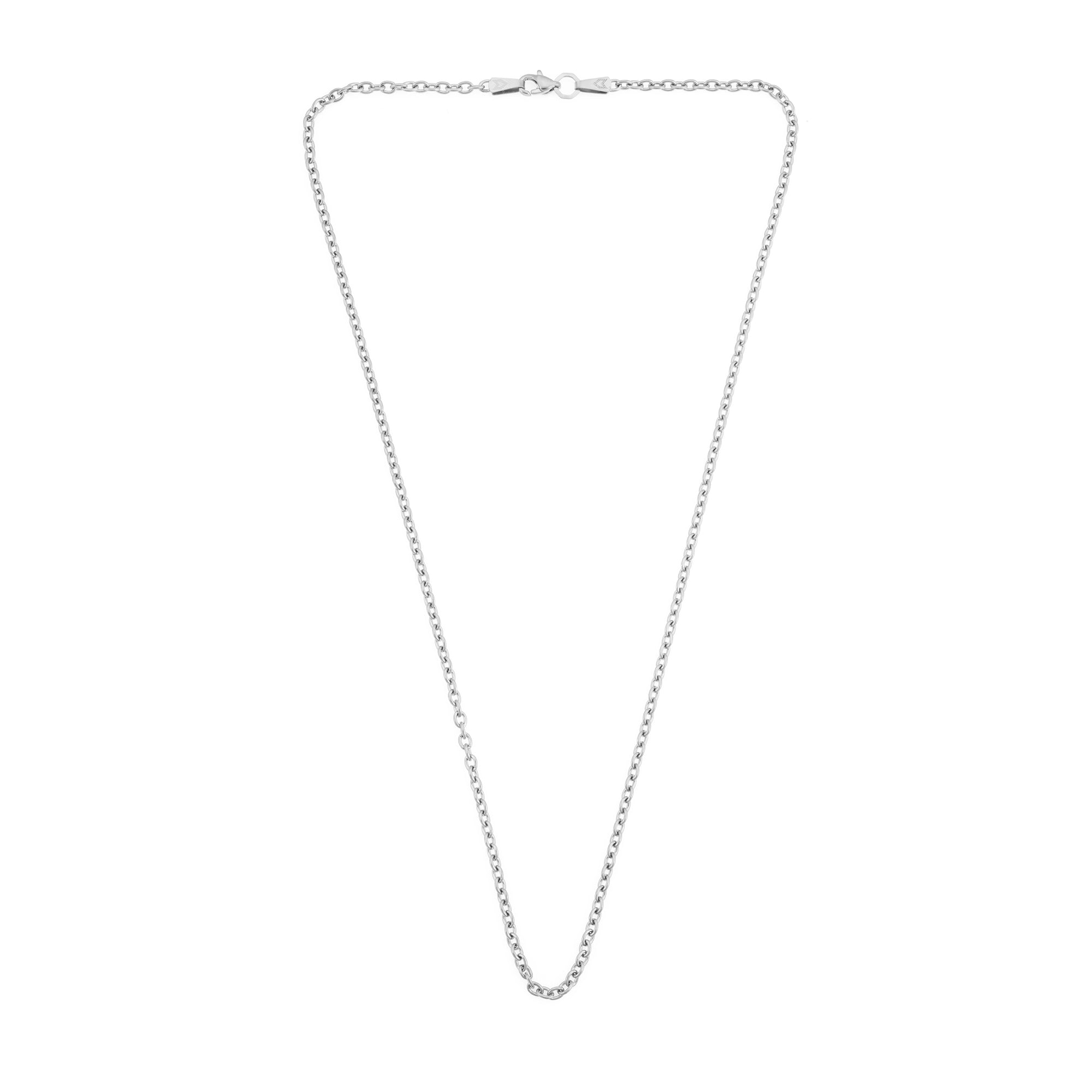 Cable Necklace In Silver