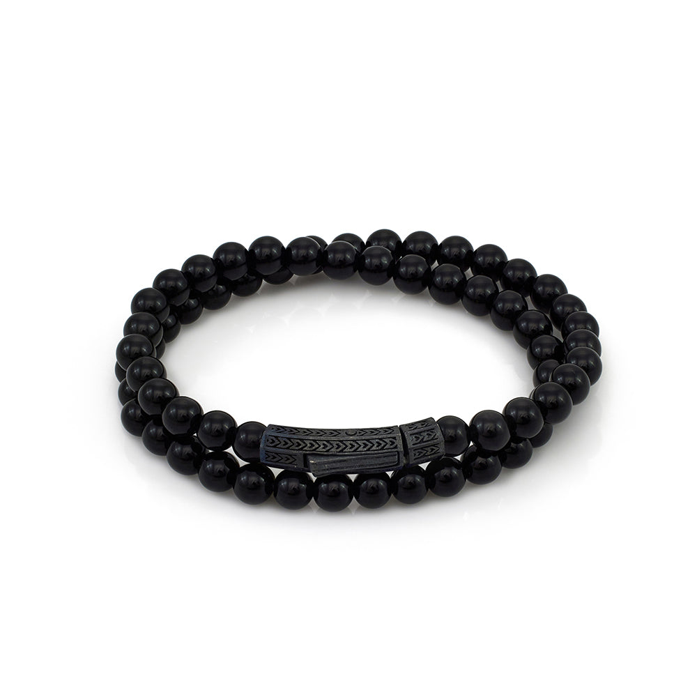 Double Onyx Bracelet In Oxide
