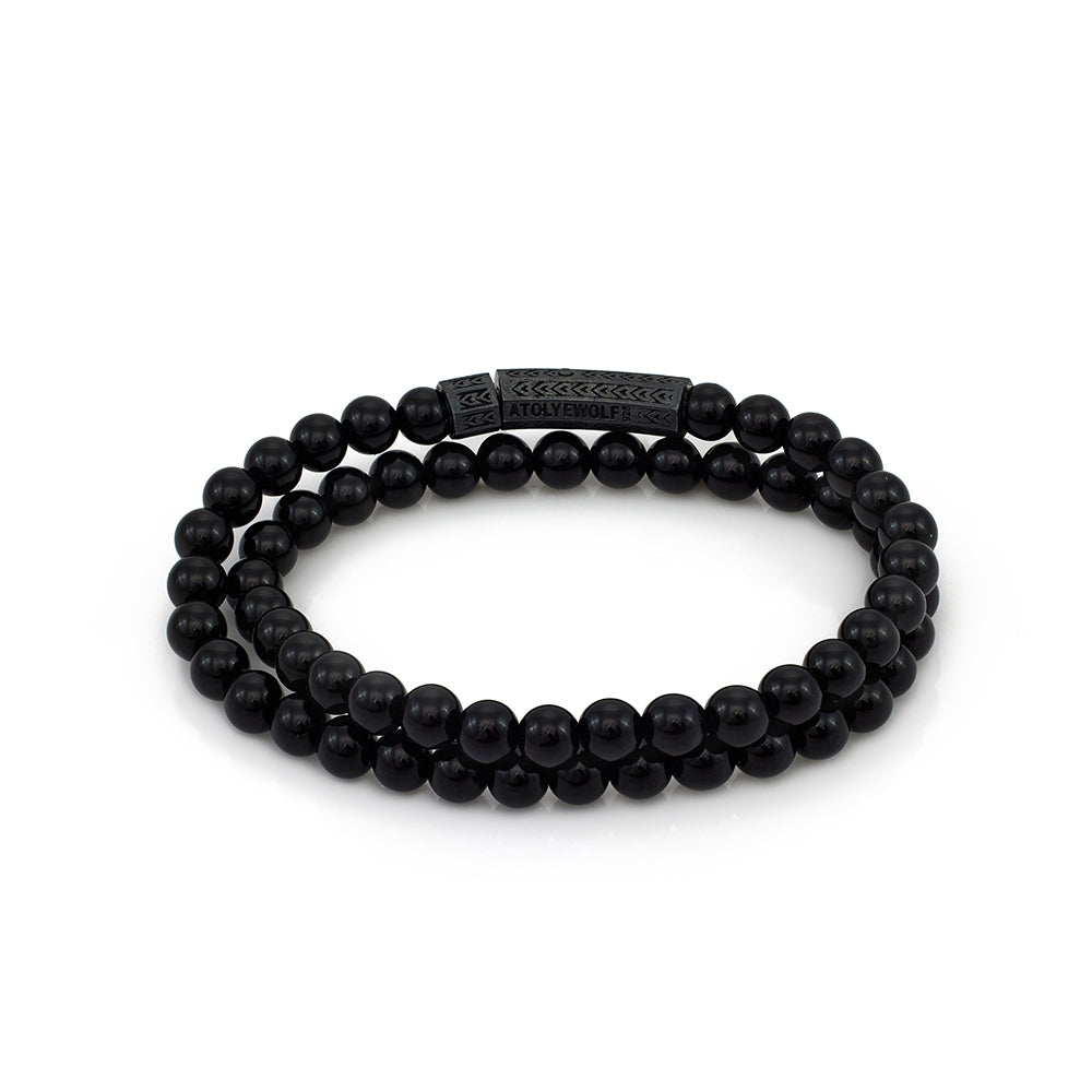 Double Onyx Bracelet In Oxide