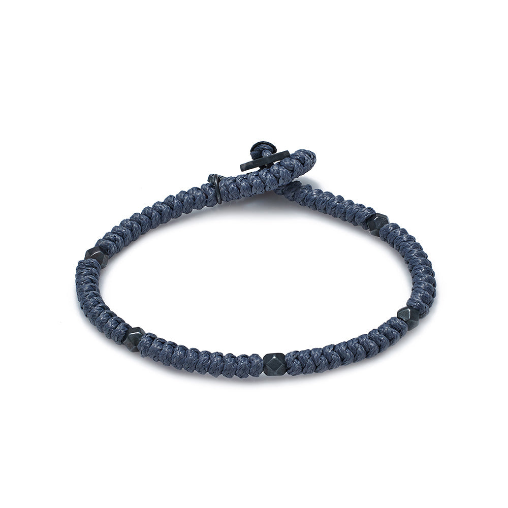 Grey Snake Knot Bracelet In Oxide