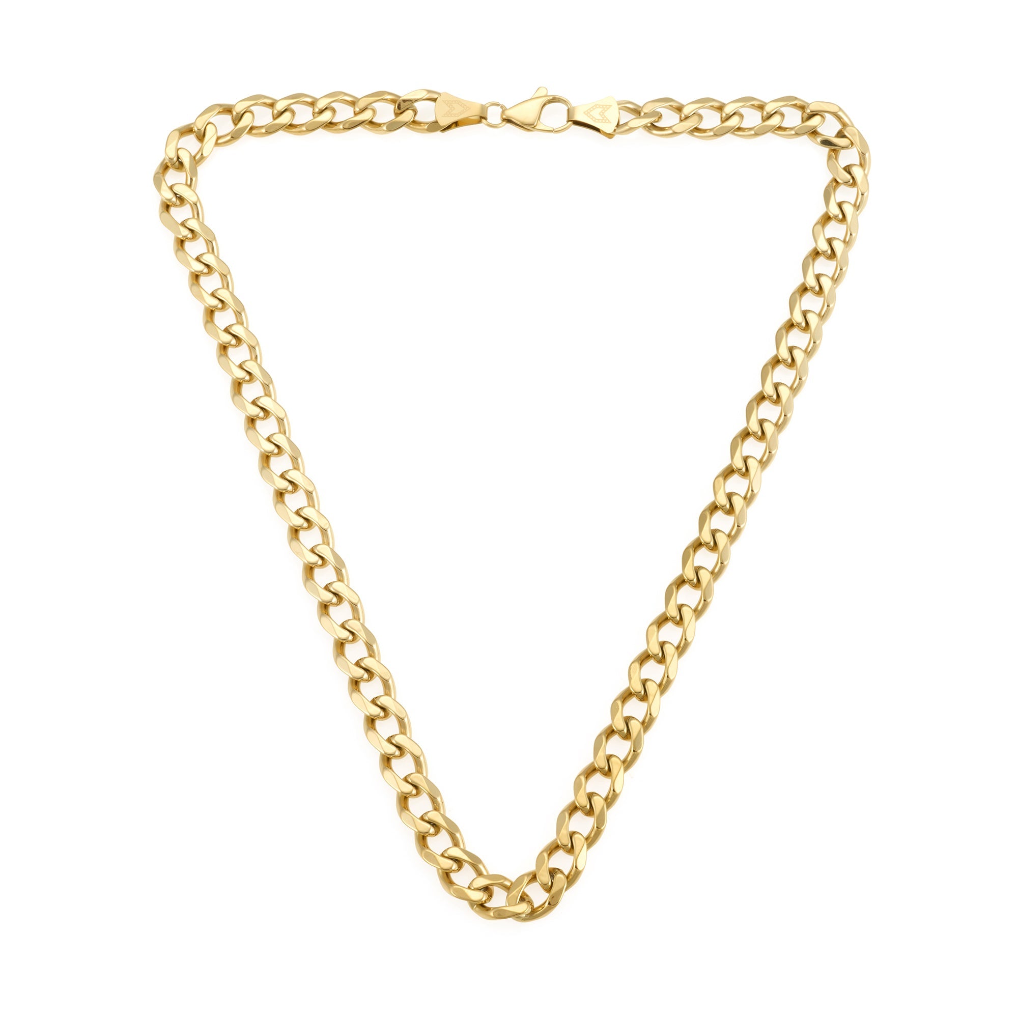 Curb Chain Necklace In Gold