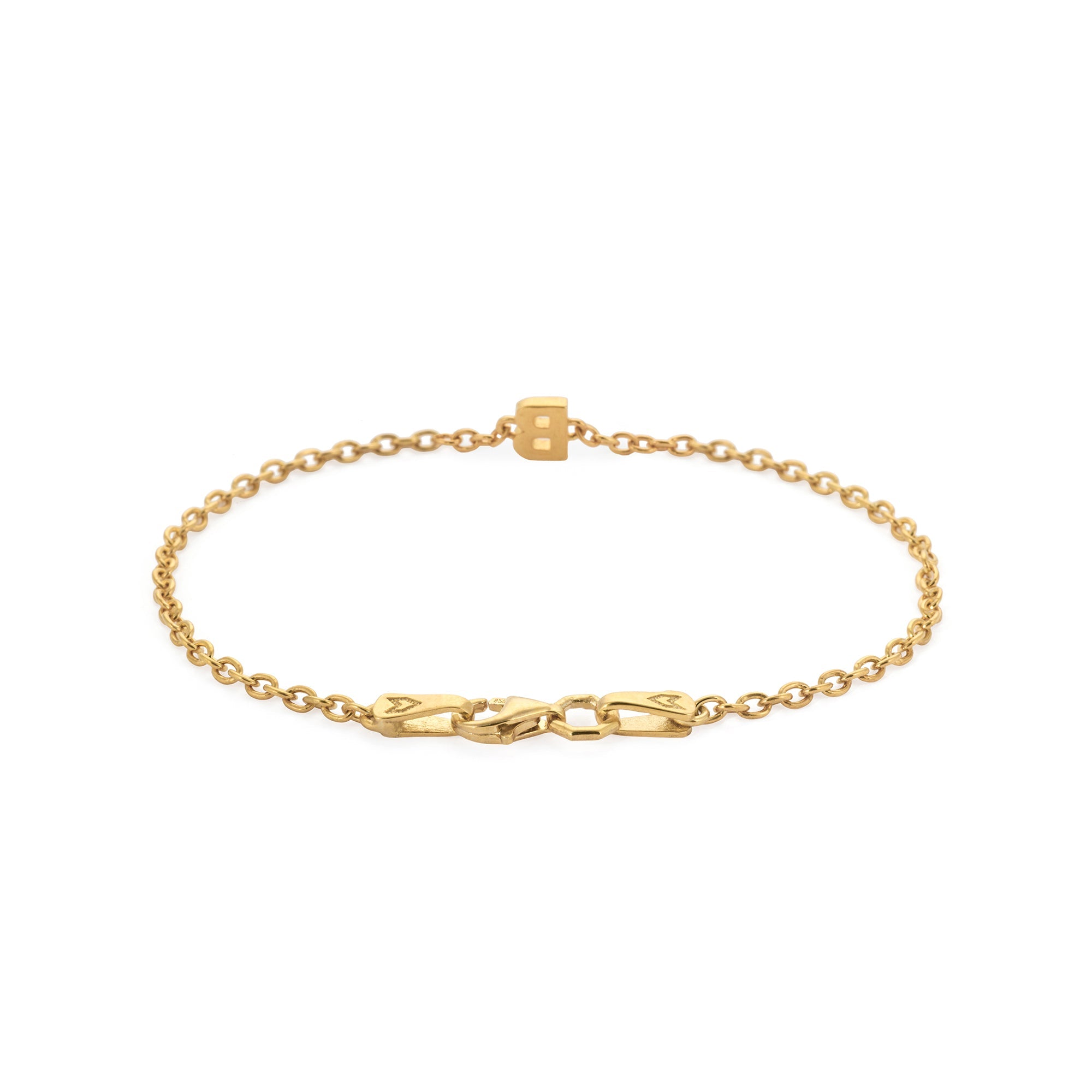 Alphabet Chain Bracelet In Gold