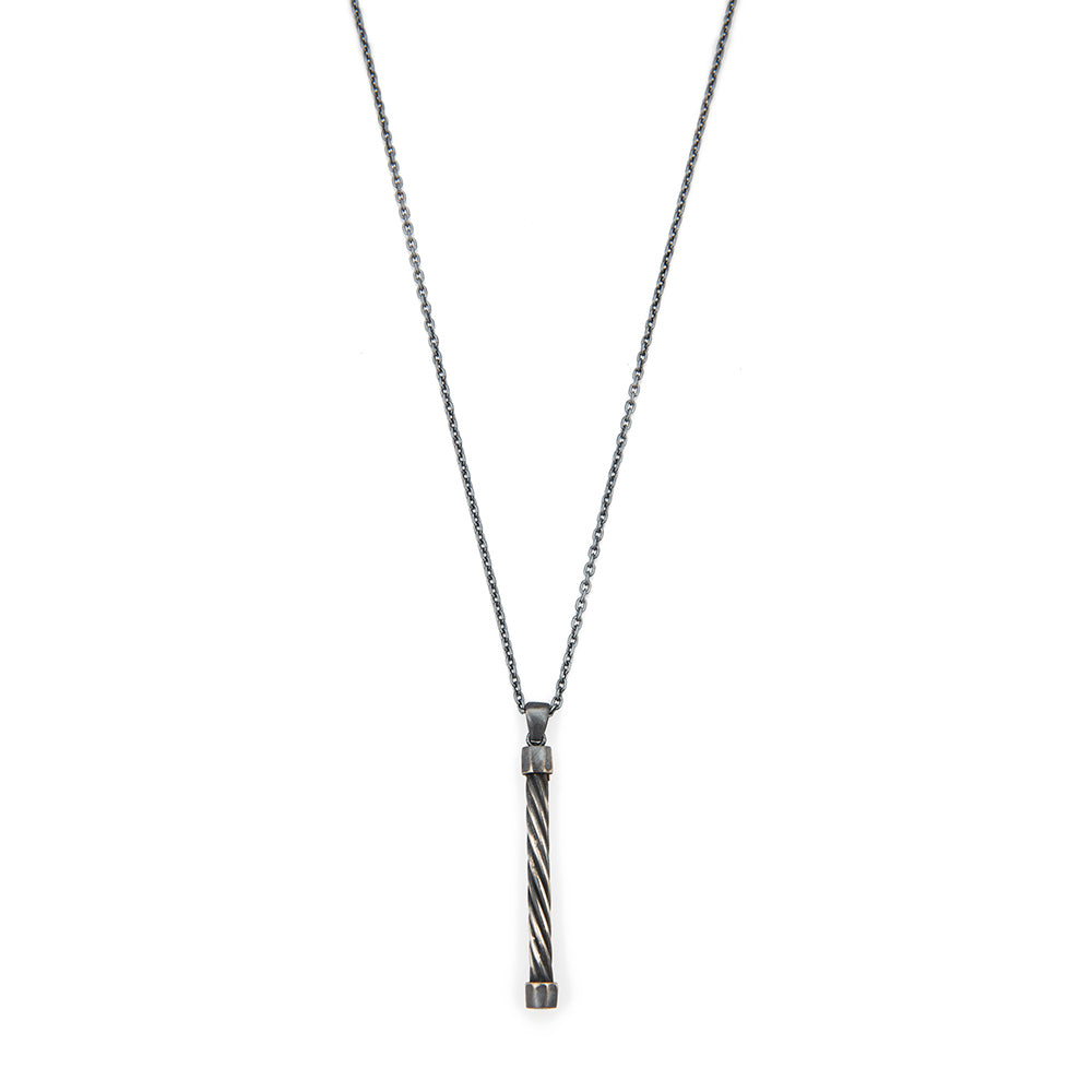 Helical Chain Necklace In Oxide