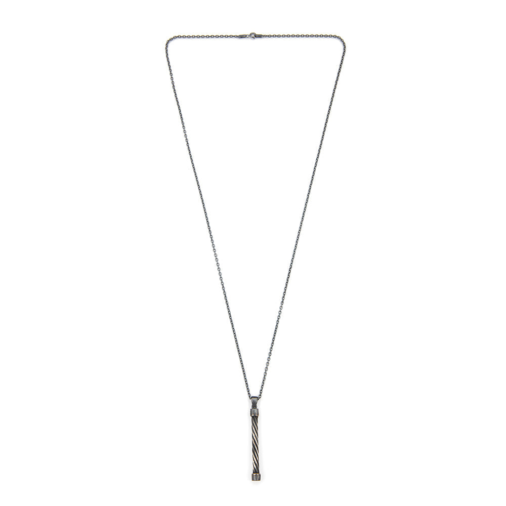 Helical Chain Necklace In Oxide