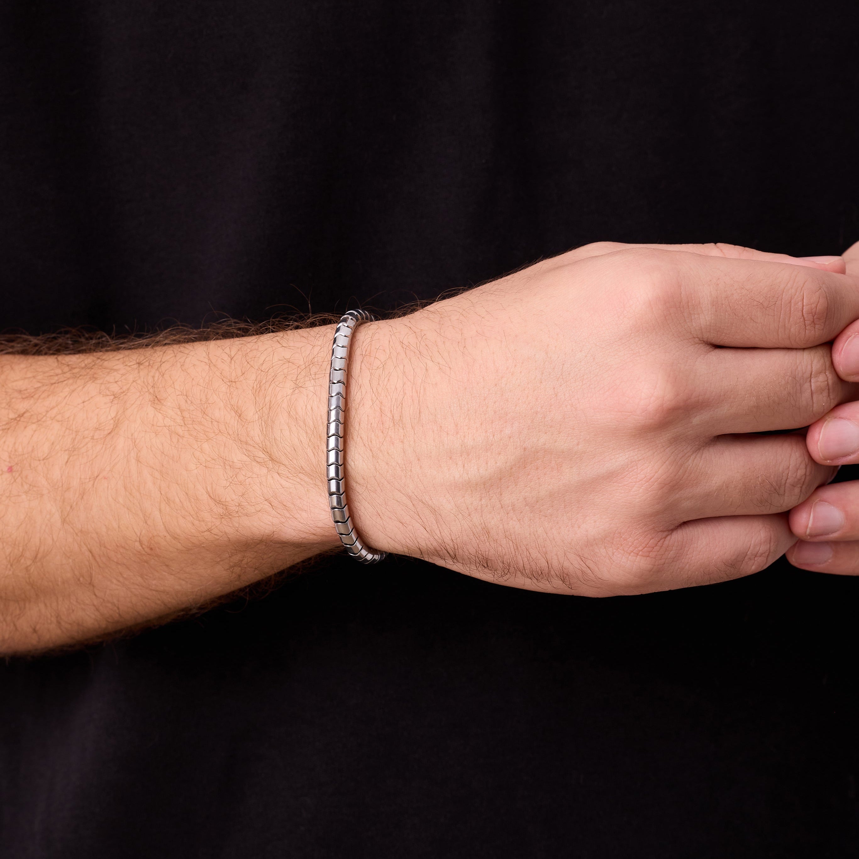 Hematite Bracelet In Silver